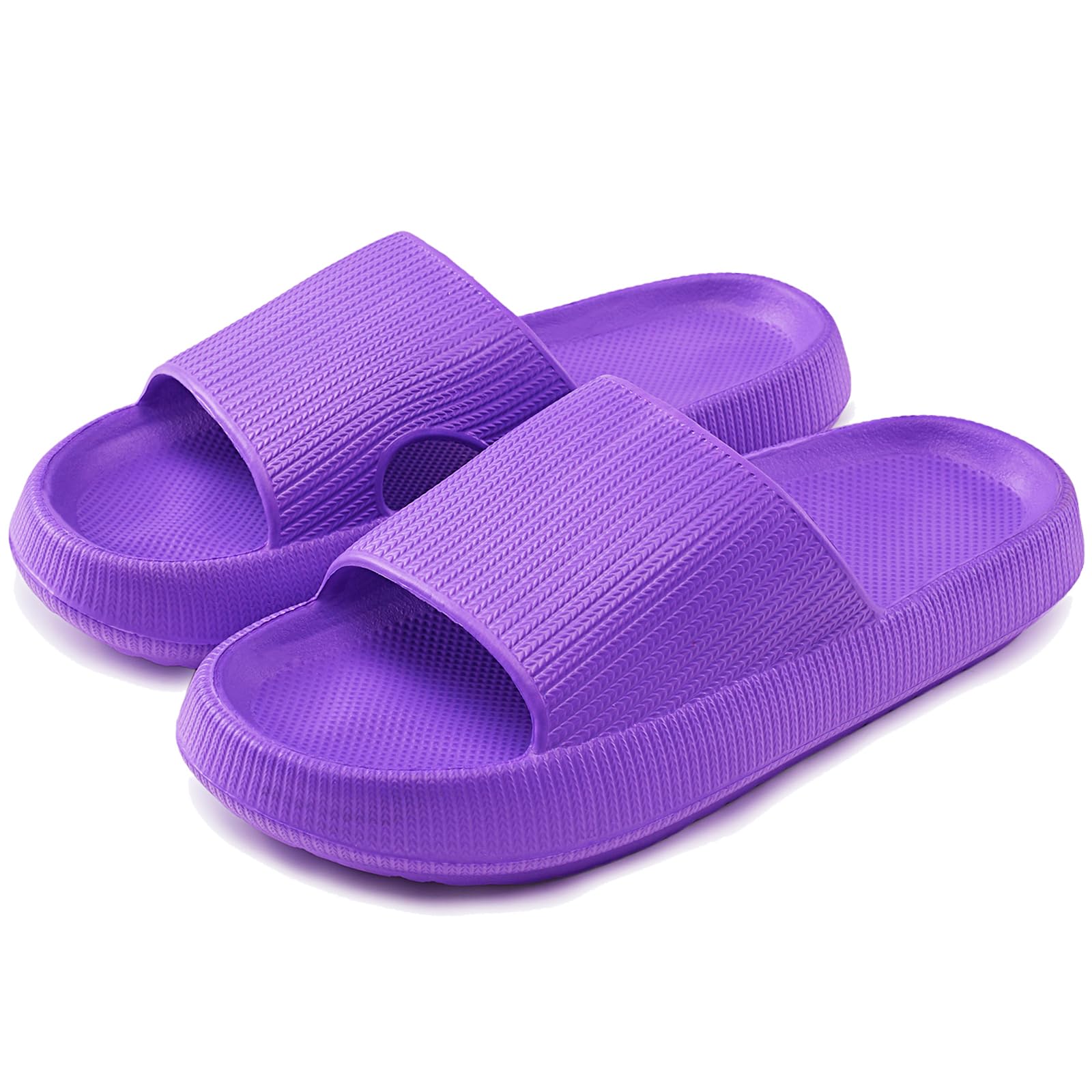 rosyclo Cloud Slippers for Women and Men, Pillow House Slippers Shower Shoes Indoor Slides Bathroom Sandals, Ultimate Comfort, Lightweight, Thick Sole, Non-Slip, Easy to Clean