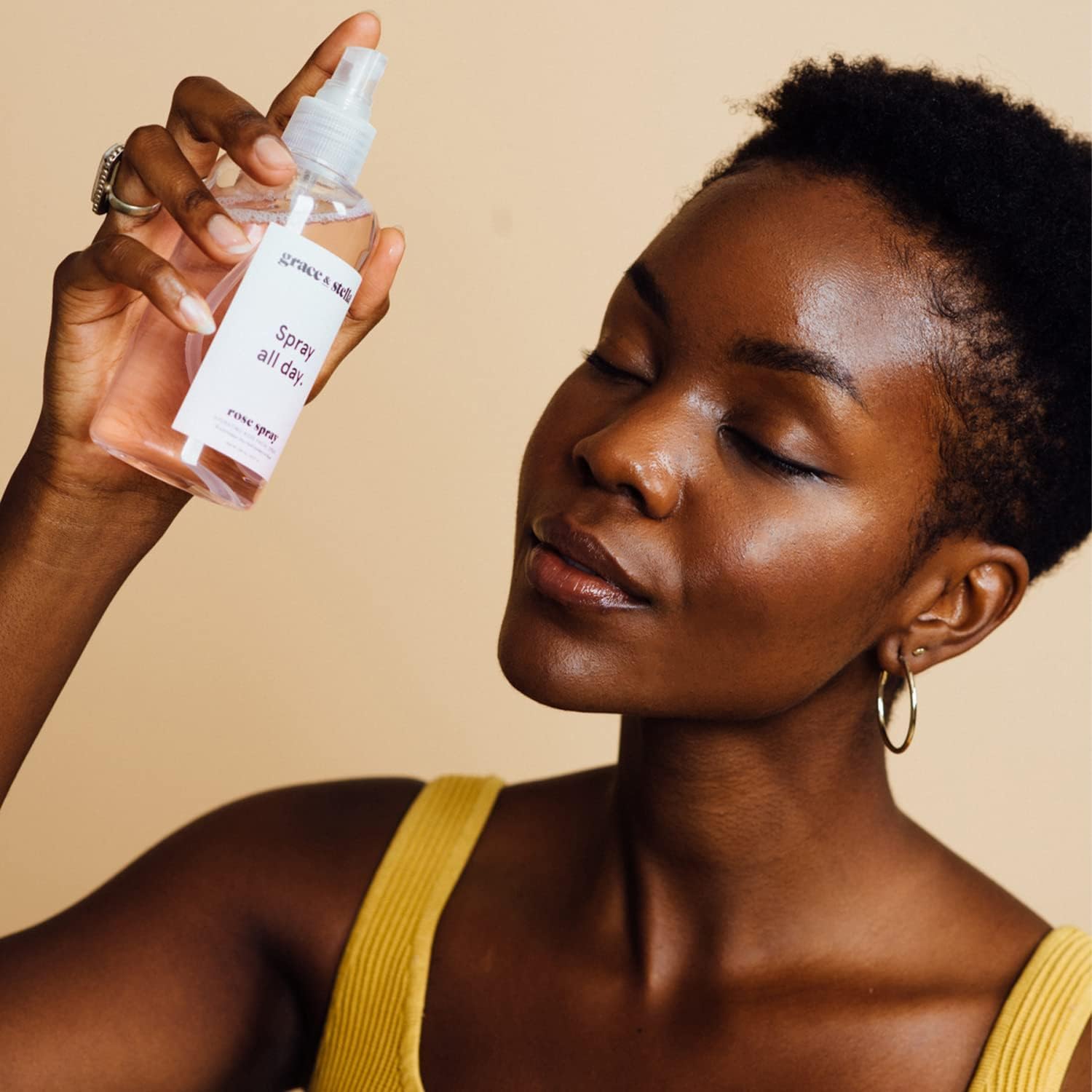 grace & stella Award Winning Rose Water Facial Spray (240ml) - Vegan