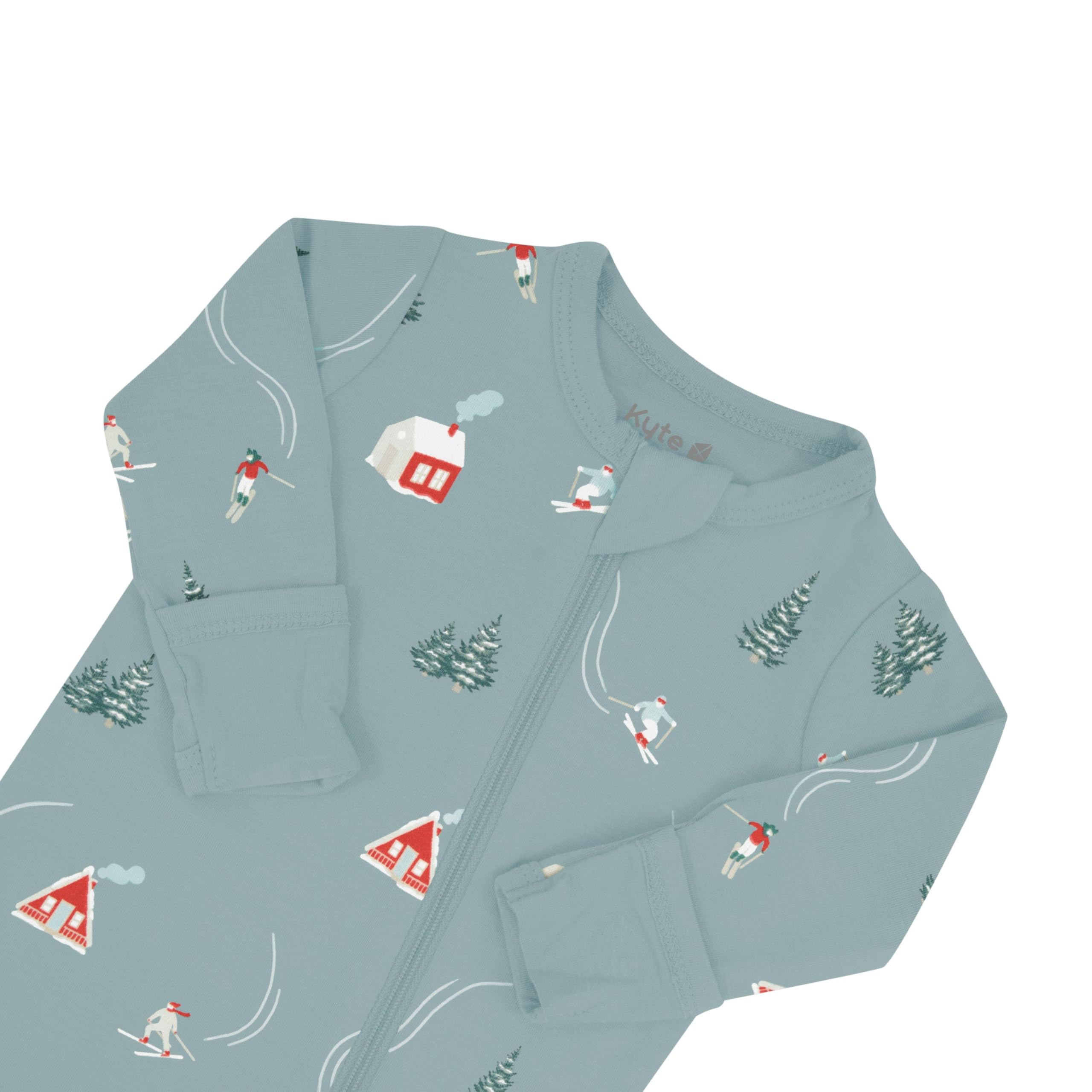 KYTE BABY Unisex Zipper Closure Footies, Rayon Made From Bamboo, 0-24 Months