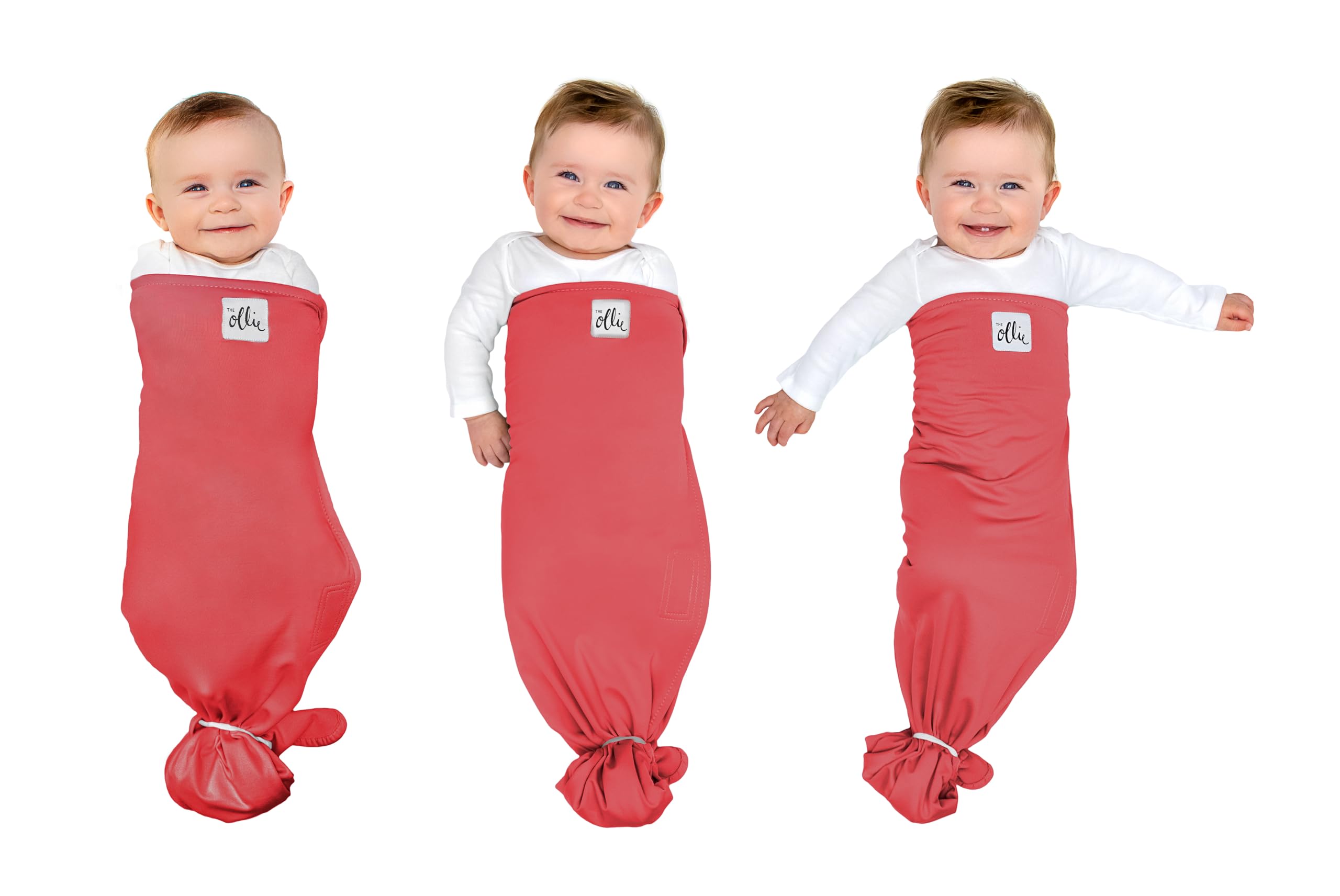 The Ollie Swaddle - Helps to Reduce The Moro (Startle) Reflex - Made from a Custom Designed Moisture-Wicking Material (Sky)