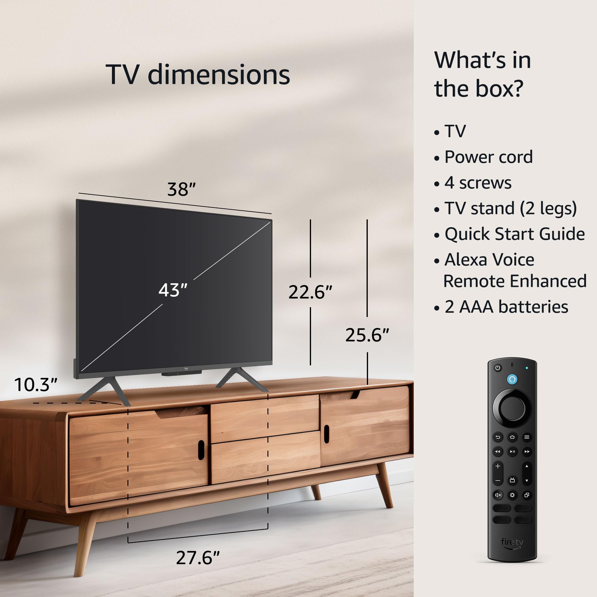 Amazon Fire TV 50" Omni QLED Series 4K UHD smart TV, Dolby Vision IQ, Fire TV Ambient Experience, local dimming, hands-free with Alexa