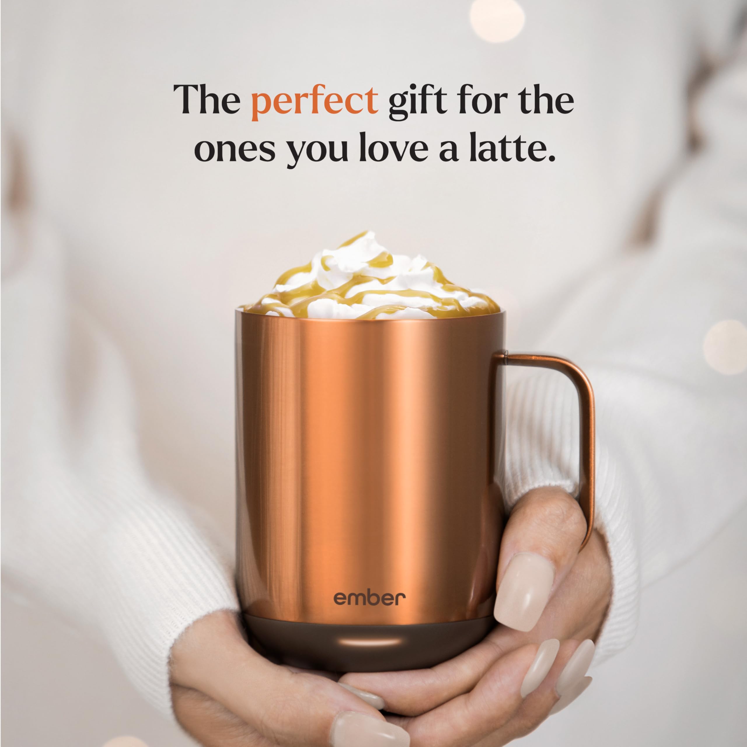 Ember Temperature Control Smart Mug 2, 14 Oz, App-Controlled Heated Coffee Mug with 80 Min Battery Life and Improved Design, White