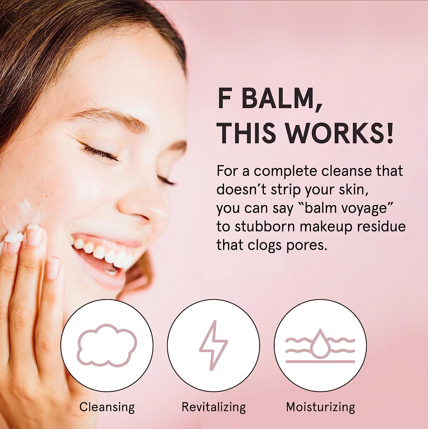 grace & stella Cleansing Balm (4.3 oz/125 ml) Makeup Cleansing Balm - Makeup Remover Balm for All Skin Types