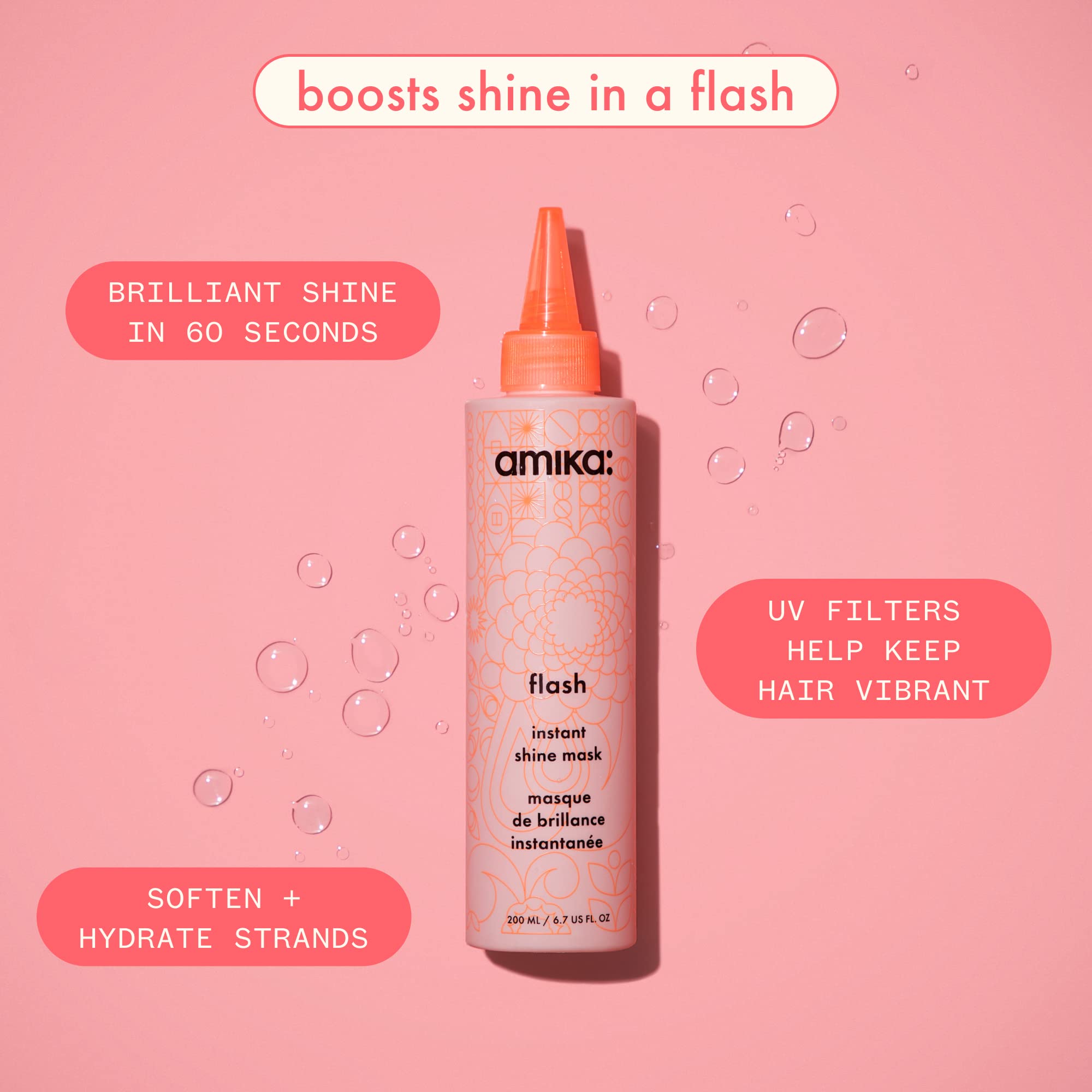 amika Flash Instant Shine Mask, 6 Fl Oz