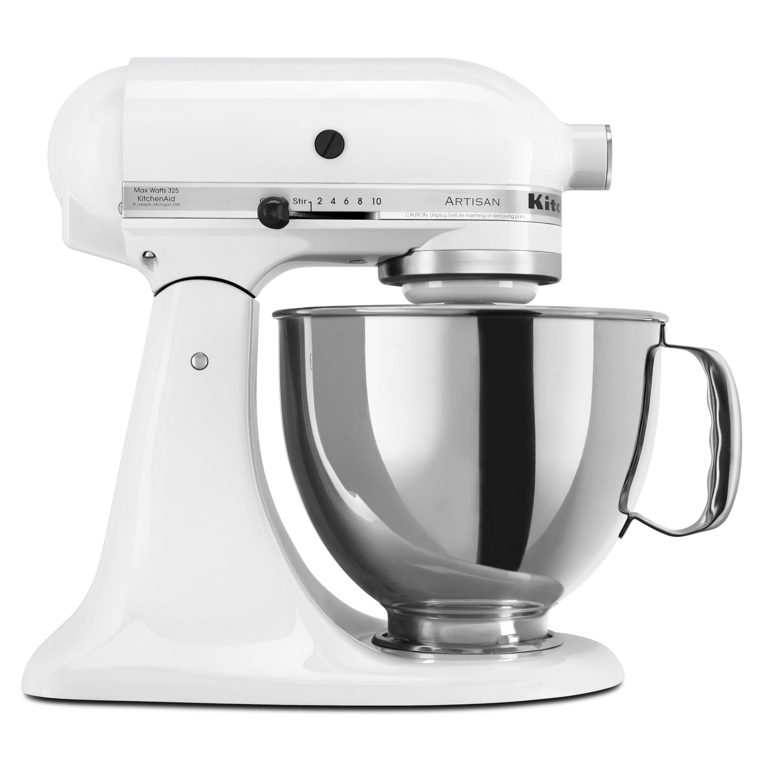 KitchenAid Artisan Series 5-Quart Tilt-Head Stand Mixer, Almond Cream, KSM150PSAC