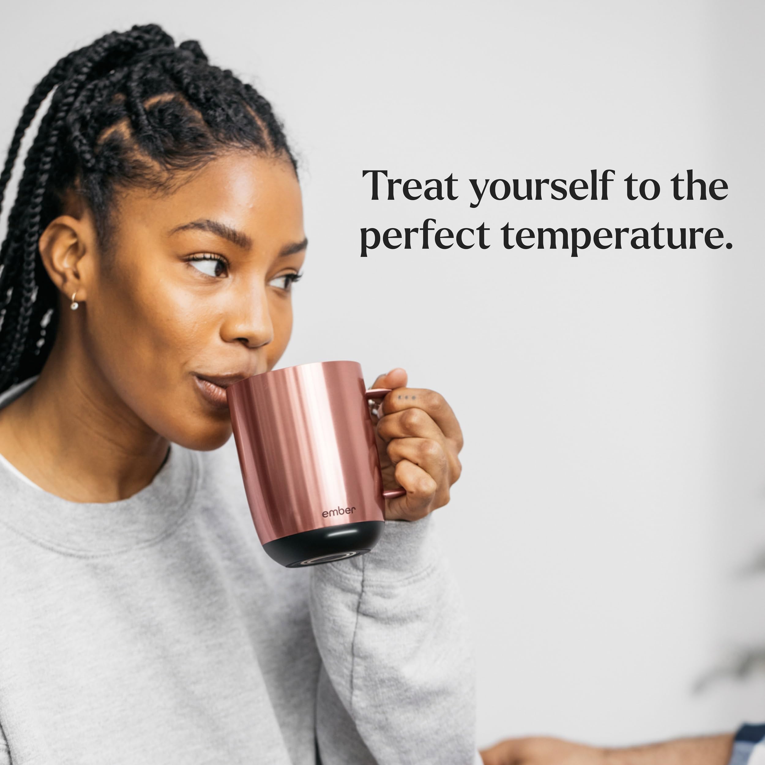 Ember Temperature Control Smart Mug 2, 14 Oz, App-Controlled Heated Coffee Mug with 80 Min Battery Life and Improved Design, White