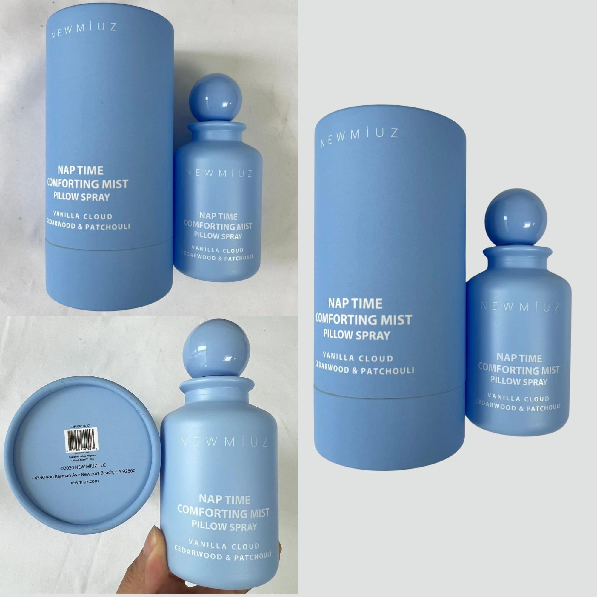 Nap Time Pillow Spray - Vanilla Cedarwood Essential Oils Natural - Fast Acting Aromatherapy Mist for Restful Sleep Relaxation Calming Stress Relief - Bedtime & Shower Spray Luxury Self care Gift