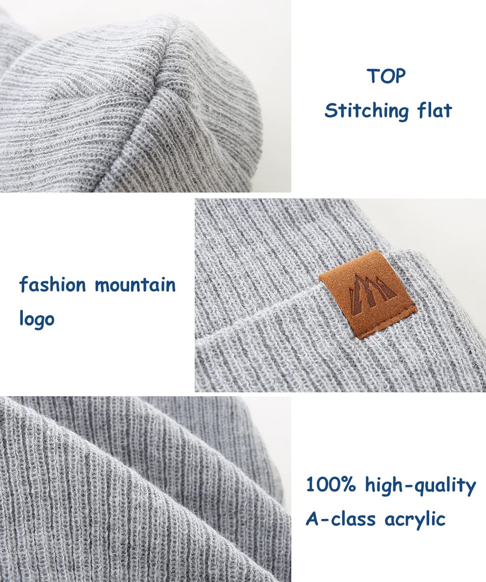LMLALML Beanie for Toddler Boys Elegant Baby Beanie Knit Winter Hat for Kids