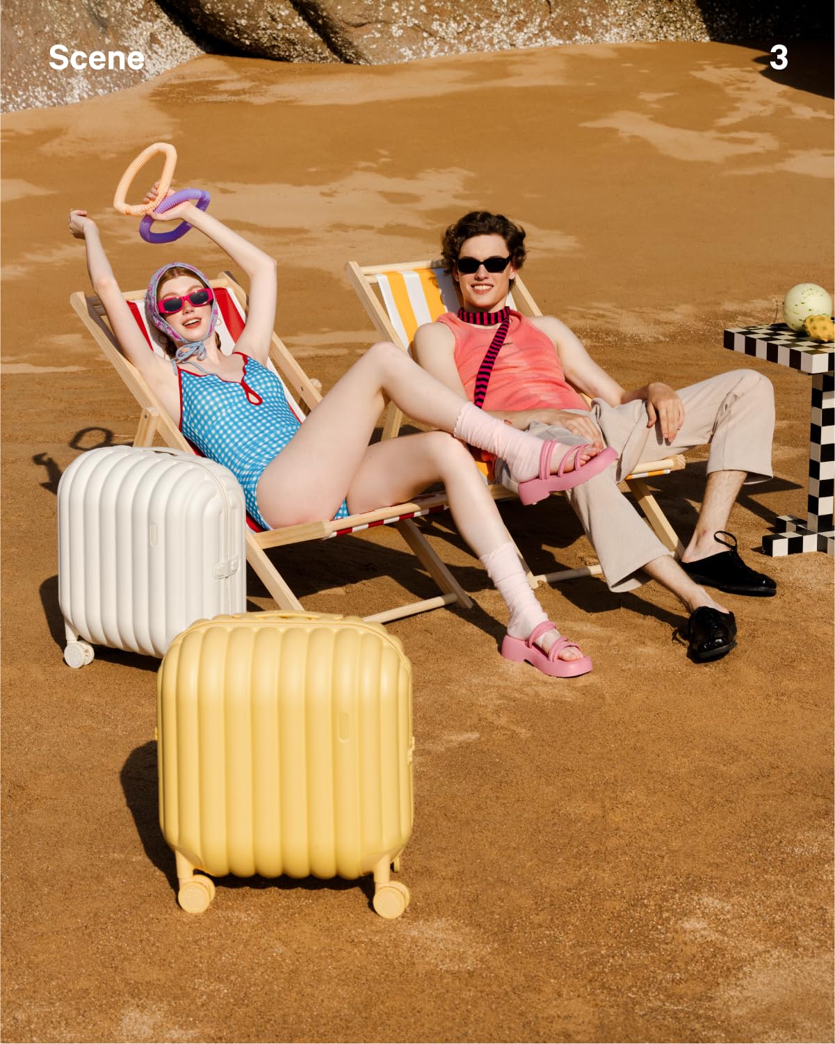 artrips Luggage with 8 Spinner Wheels,Lightweight Hardside Suitcase with Cover Protector,PC Hardshell Luggage,Travel Suitcase with Bread Design,TSA Lock,20/24/28inch