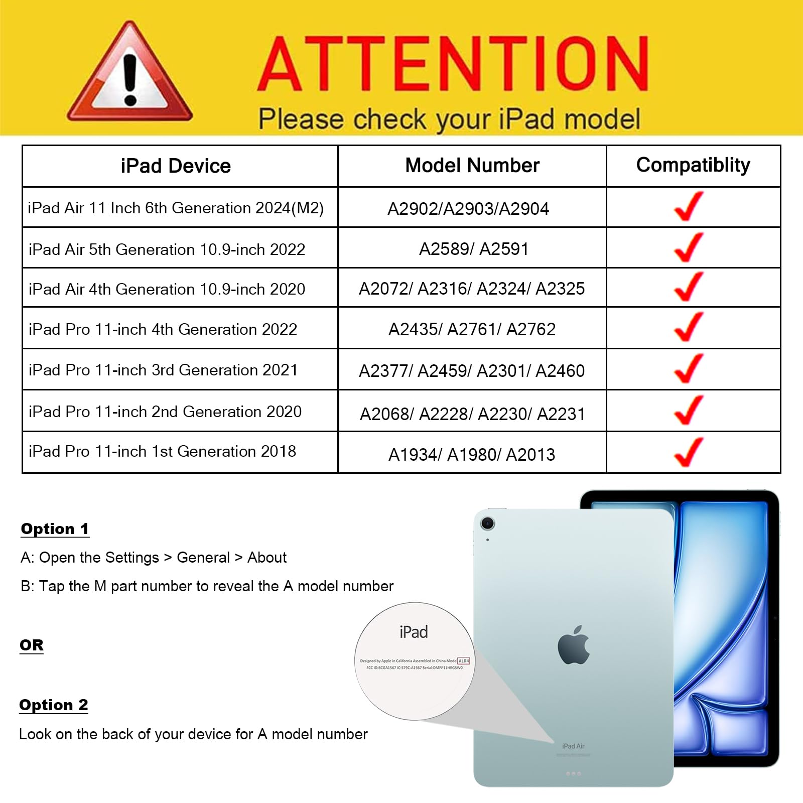 SCSVPN for iPad Air 11 Inch Case 2024 M2(6th Gen), iPad Air 5th/4th Generation Case 10.9&