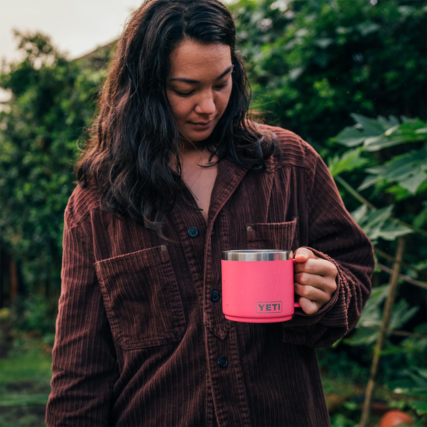 YETI Rambler 14 oz Mug, Vacuum Insulated, Stainless Steel with MagSlider Lid, Stainless