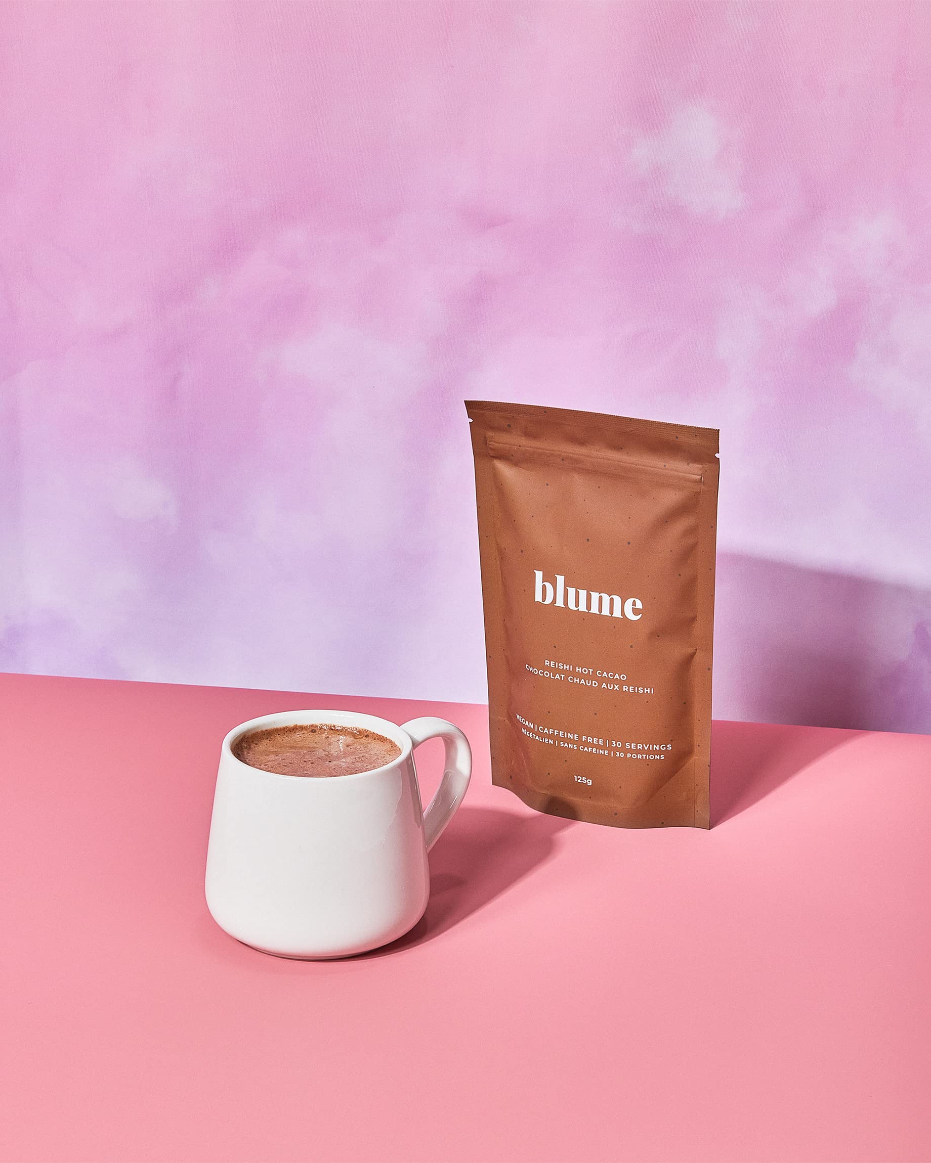 Blume Rose London Fog Latte with Zero Sugar or Caffeine - Certified Organic, Vegan and Gluten-Free - Tart Cherry & Rosehips blend rich Antioxidant & Vitamin to Ease Bloating and Boost Your Natural Glow - 30 Servings