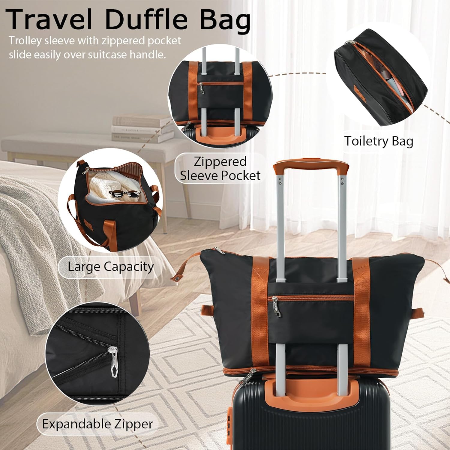 Merax 3 Pcs ABS Hardside Luggage Sets TSA Lock Spinner Wheel Suitcases, Pearly White, 20/24/28 Inch