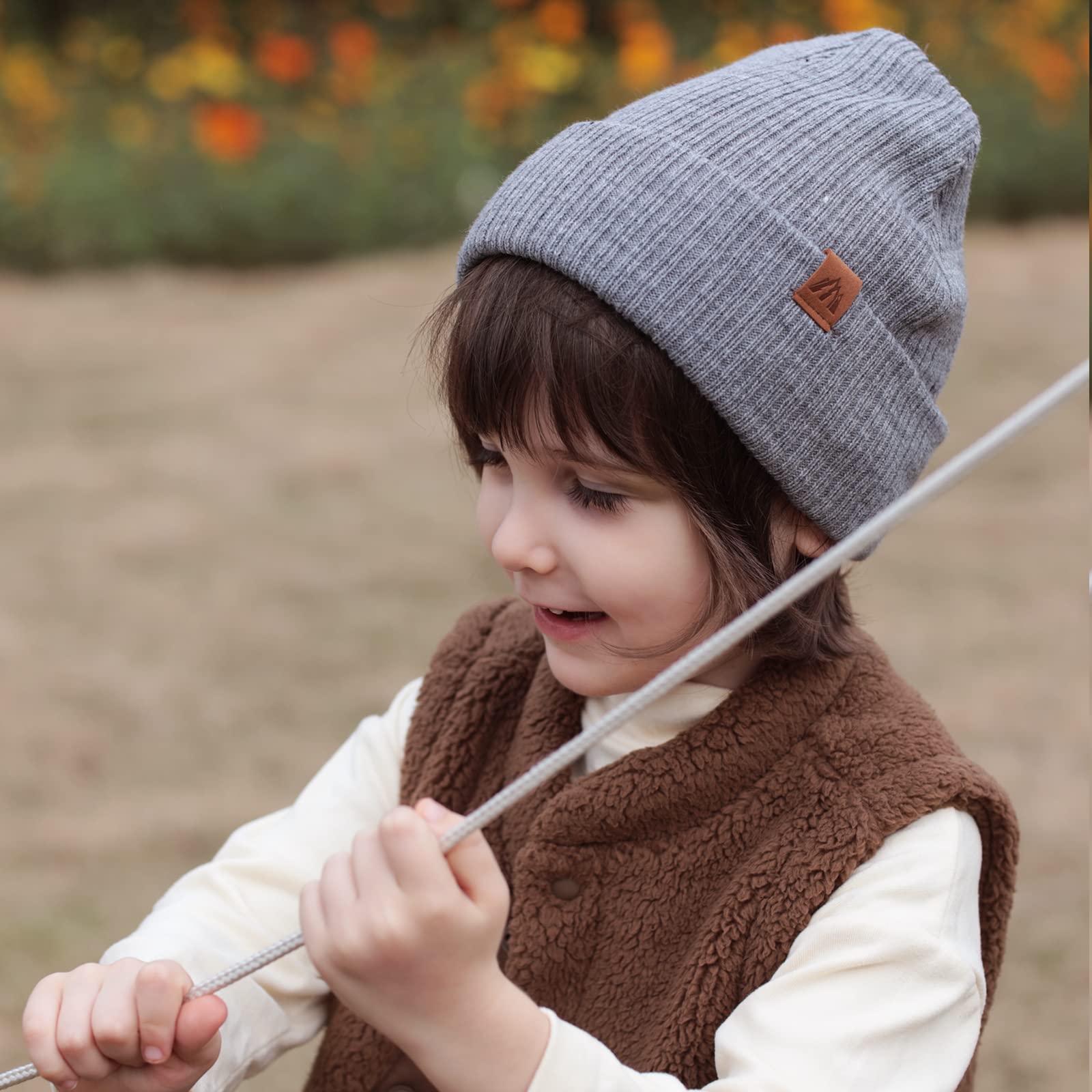 LMLALML Beanie for Toddler Boys Elegant Baby Beanie Knit Winter Hat for Kids