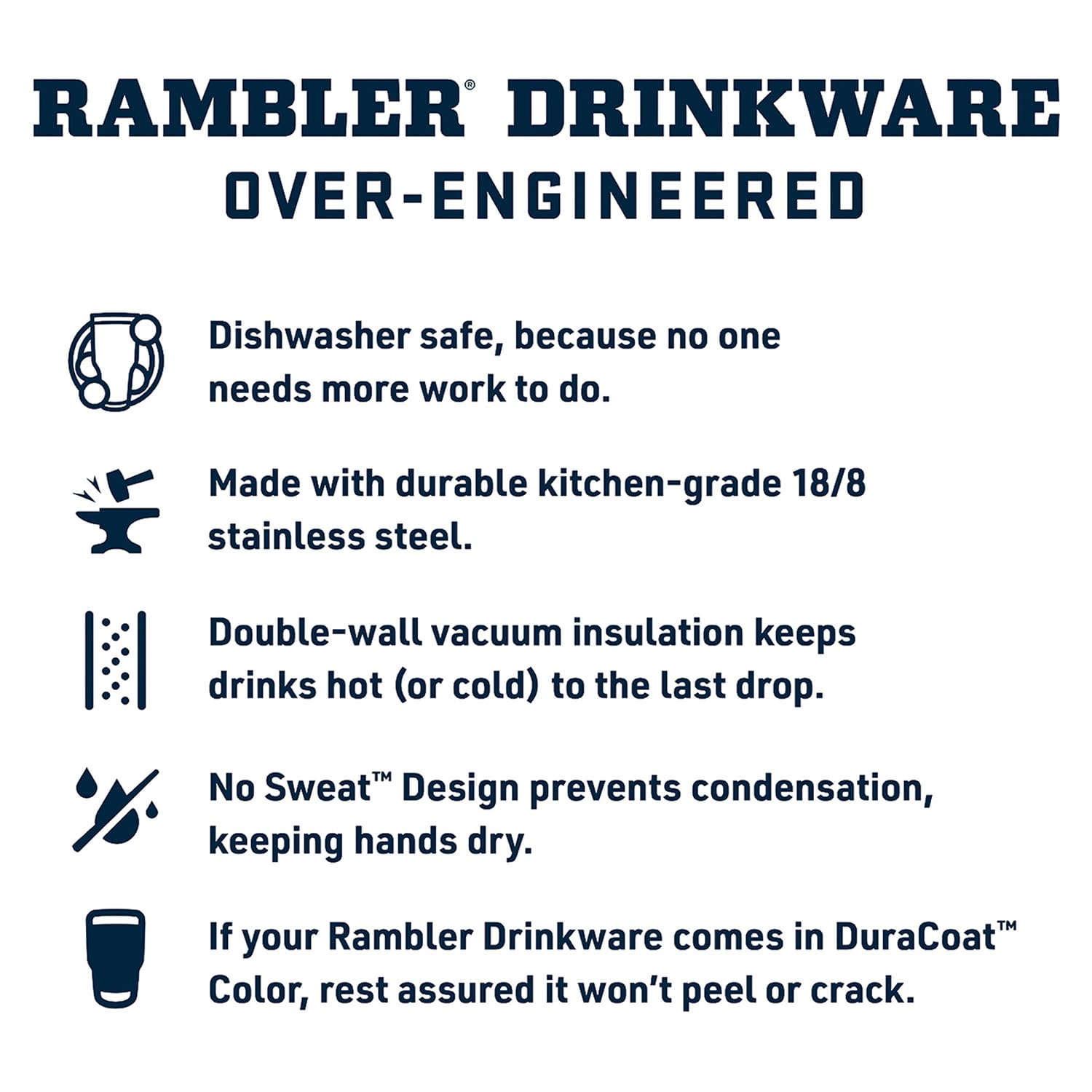 YETI Rambler Tumbler with Handle and Straw Lid, Vacuum Insulated Travel Mug, Stainless Steel