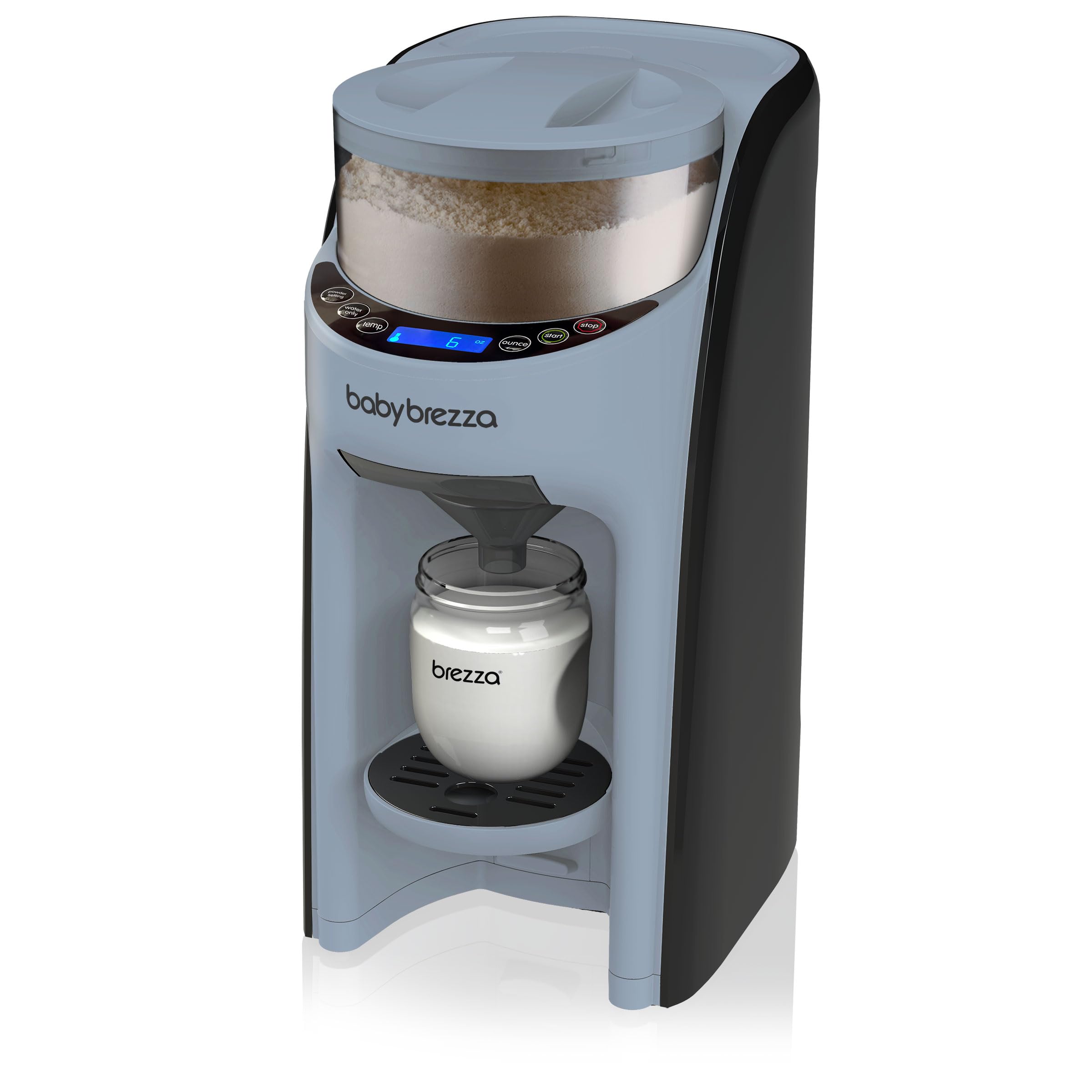 Baby Brezza New and Improved Formula Pro Advanced Formula Dispenser Machine - Automatically Mix a Warm Formula Bottle Instantly - Easily Make Bottle with Automatic Powder Blending, Charcoal