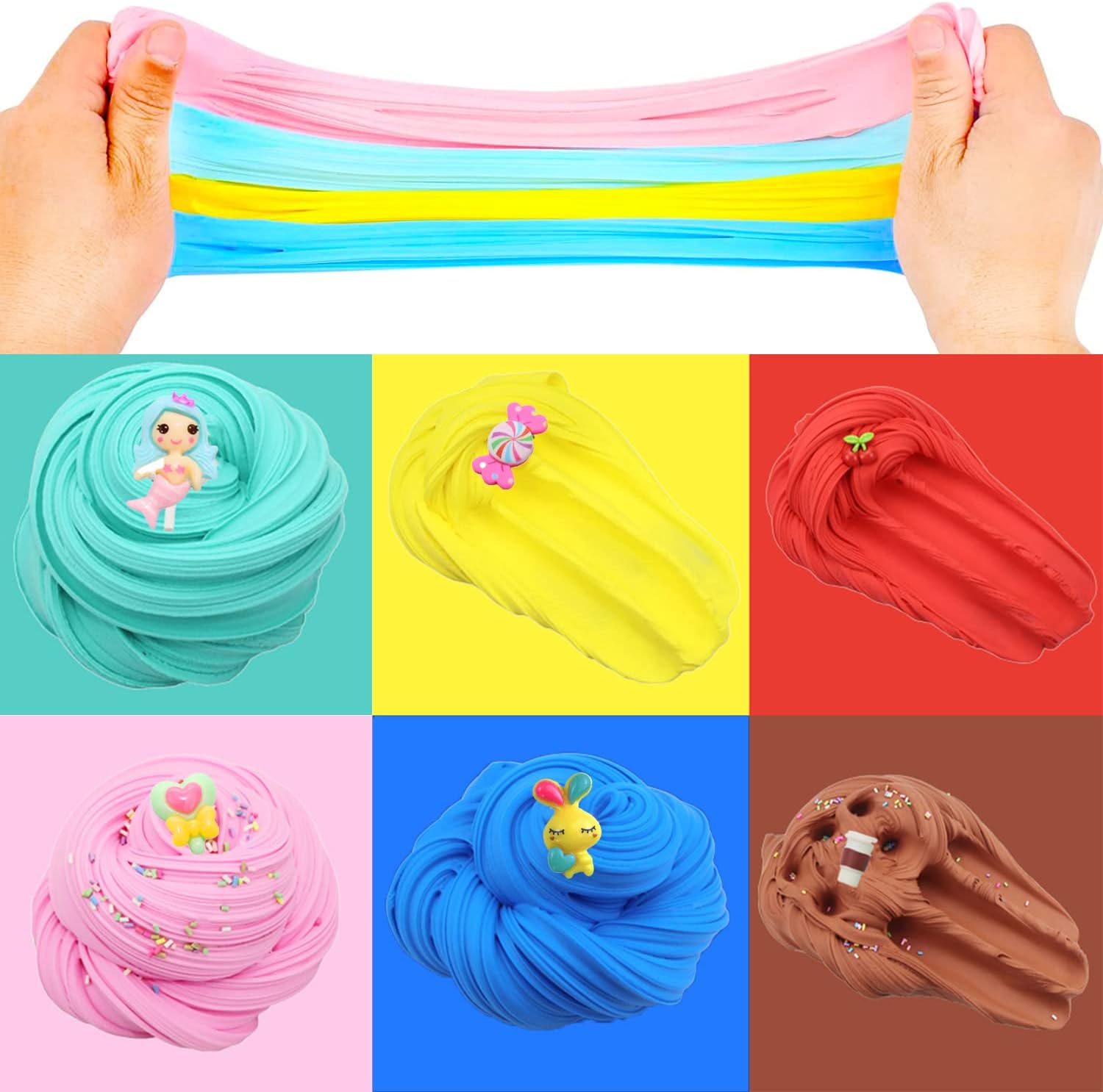 uscan Cloud Slime Butter Slime Kit, Fluffy Slime for Kids Slime Pack of 12, Crunchy Slime Slime Party Favors Supplies Slime Kit for Girls Boys Kids Toy Slime (pack-01)