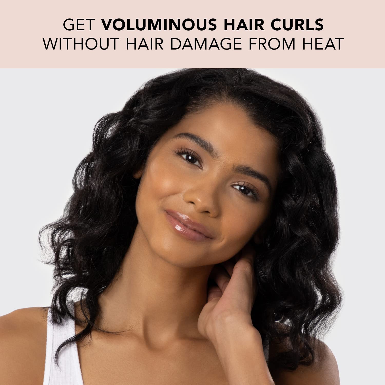 Kitsch Satin Heatless Curling Rod- XL Heatless Hair Curler w/Reliable Snap - Heatless Curls Overnight - Soft Hair Rollers to Sleep In - No Heat Curls Overnight Curlers for Short Hair - 4pcs -Rosewood