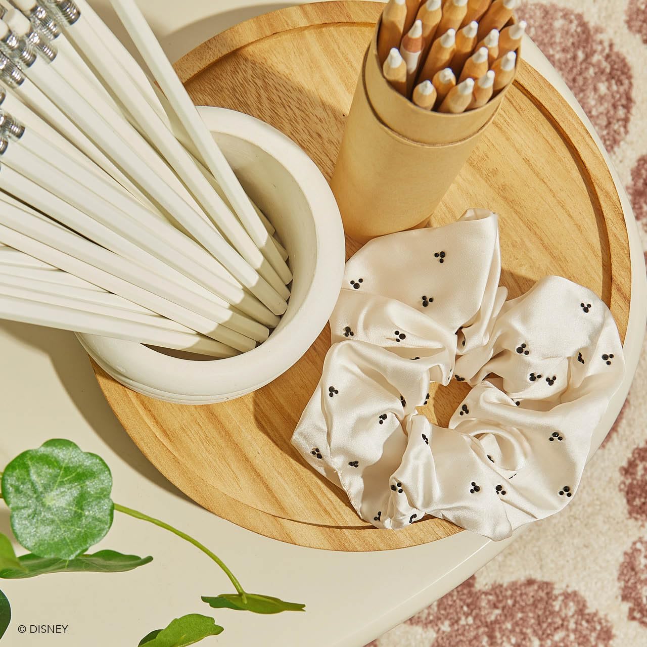 Kitsch 5 Count Velvet Hair Scrunchies for Women - Hair Ties for Thick Hair, Girls, Women, Cute Scrunchies, Soft Hair Accessories, Blush/Mauve