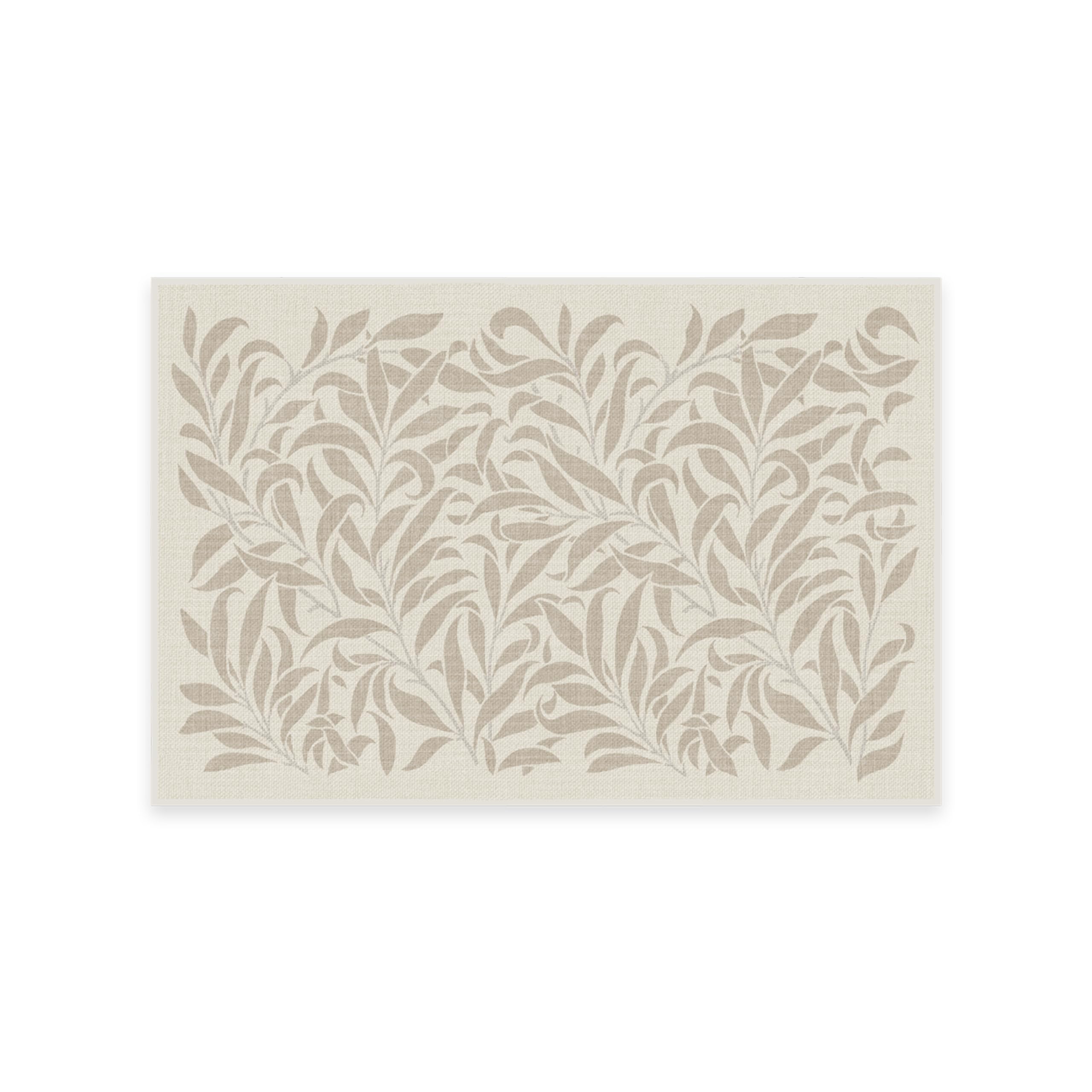 RUGGABLE x Morris & Co Washable Rug - Perfect Bohemian Area Rug for Living Room Bedroom Kitchen - Non-Slip, Child Friendly, Stain & Water Resistant - Pure Willow Boughs Natural 2&
