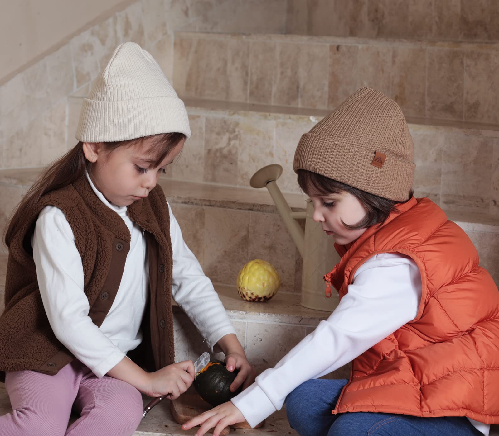 LMLALML Beanie for Toddler Boys Elegant Baby Beanie Knit Winter Hat for Kids