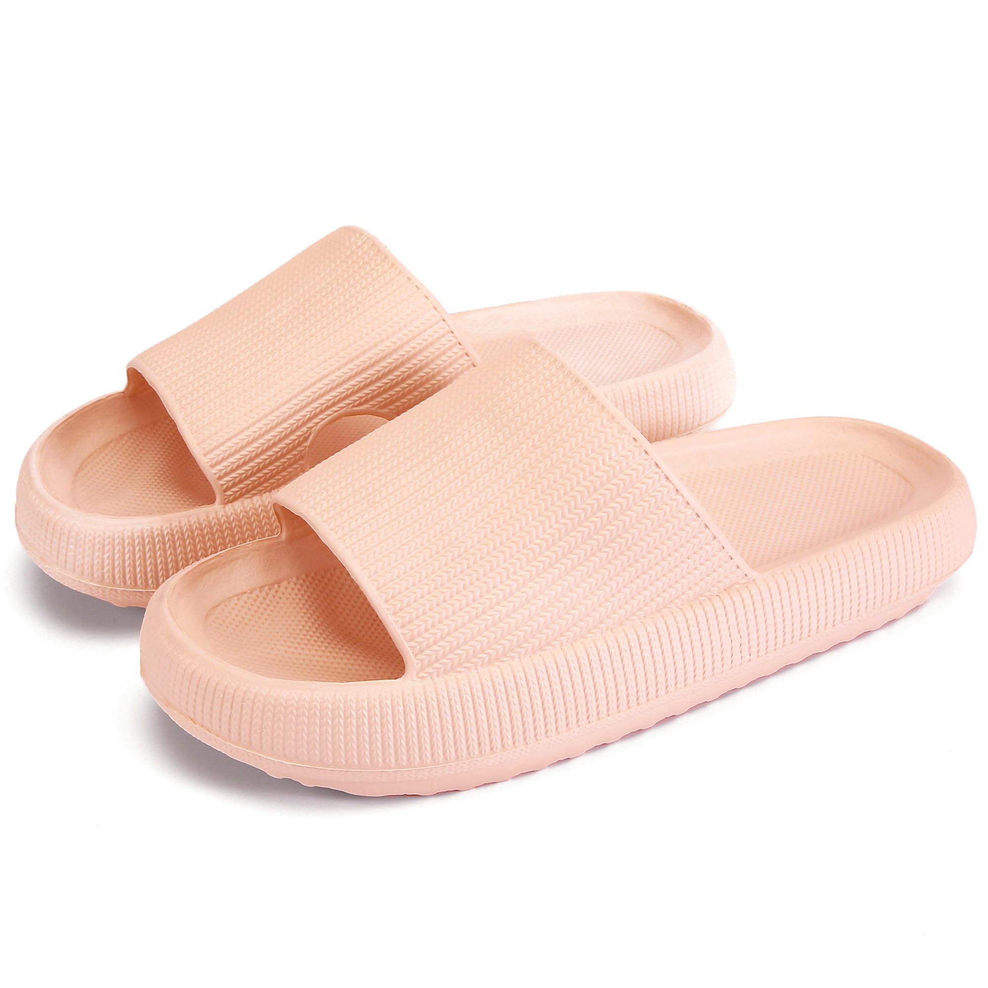 rosyclo Cloud Slippers for Women and Men, Pillow House Slippers Shower Shoes Indoor Slides Bathroom Sandals, Ultimate Comfort, Lightweight, Thick Sole, Non-Slip, Easy to Clean