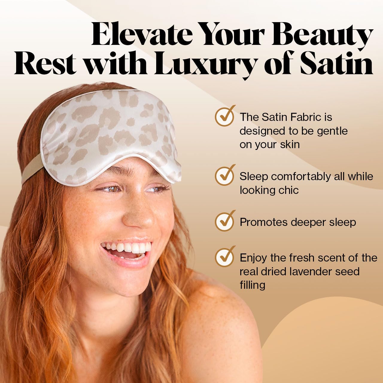 Kitsch Blackout Satin Sleep Mask, Softer Than Real Mulberry Silk Eye Cover, Soft Pressure Free Shade Blindfold for Puffy Eyes with Adjustable Straps, Weighted Eye Mask for Sleeping Women Men, Charcoal