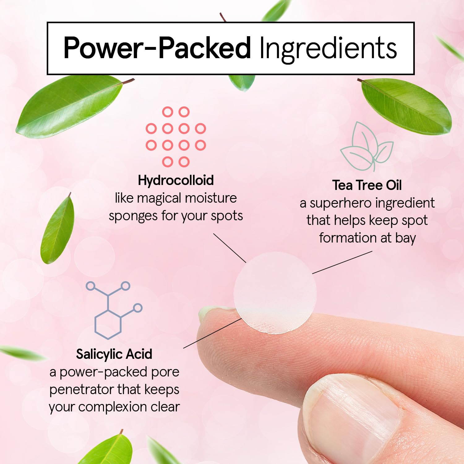 grace & stella Pimple Patches For Face (Round, 36 Count) - Hydrocolloid Acne Patches for Face - Dermatologist Tested, Vegan, Cruelty-Free