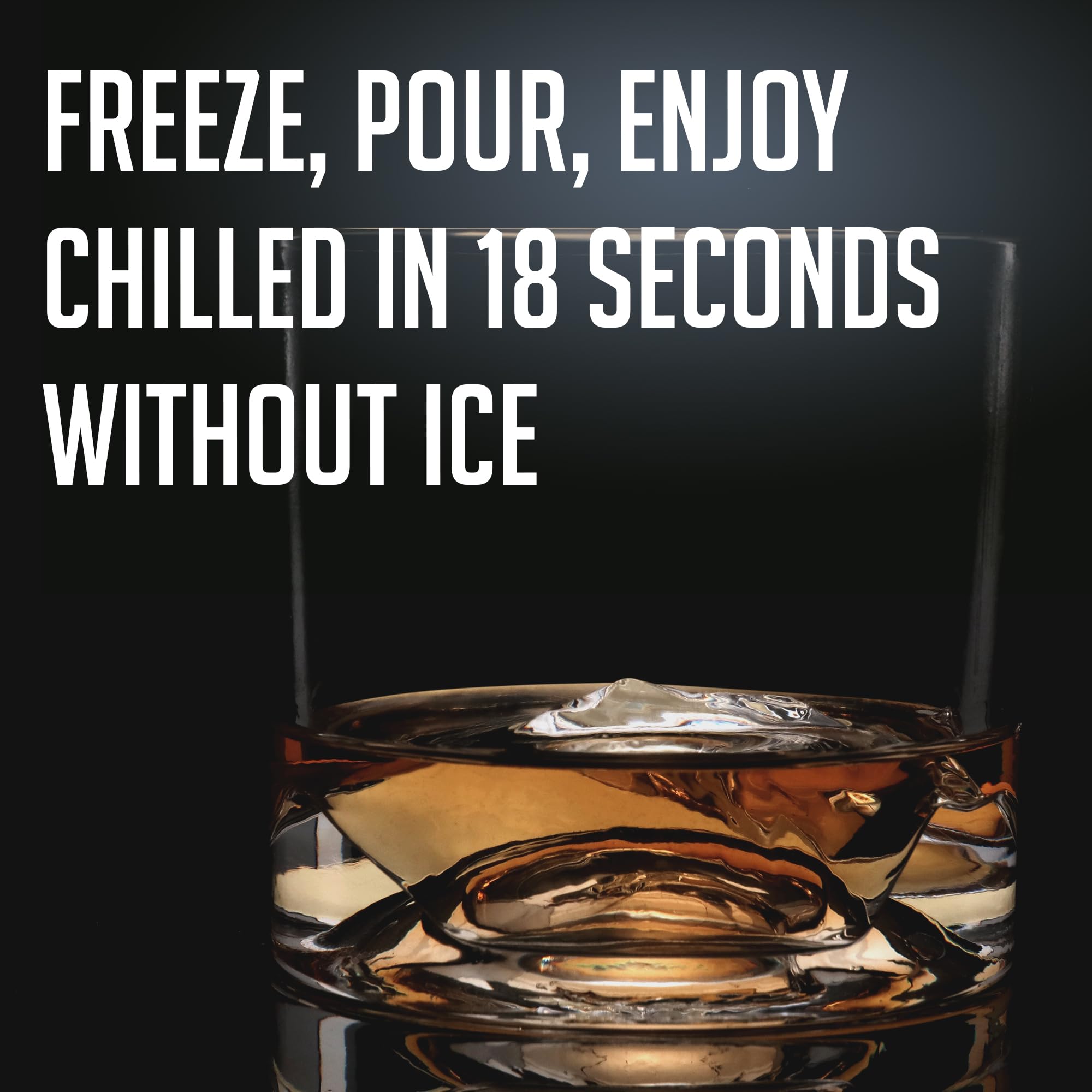 LIITON Heavy Crystal Whiskey Glasses Gift Set, Thick Freezable Bourbon Glass 1lb Each, Premium Whiskey Gifts for Men, Frozen Crystal Chills Cocktails Featuring Grand Canyon Glasses Set of 2, 10 oz