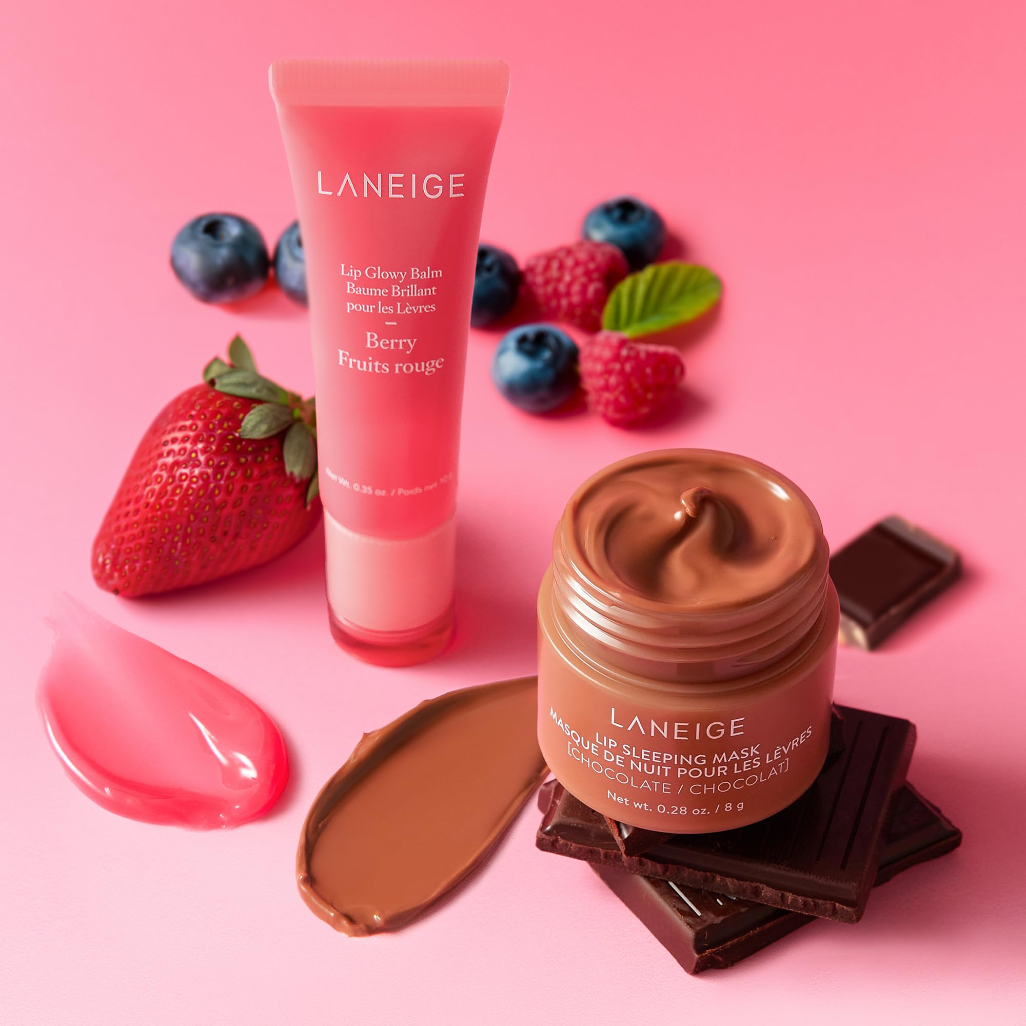 LANEIGE Lip Glowy Balm Hydrate, Glossy, Lightweight, Moisturize & Tint with Shea Butter
