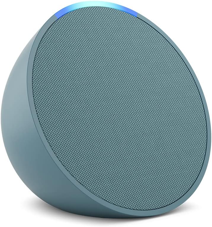 Amazon Echo Pop (newest model), Full sound compact smart speaker with Alexa, Lavender Bloom