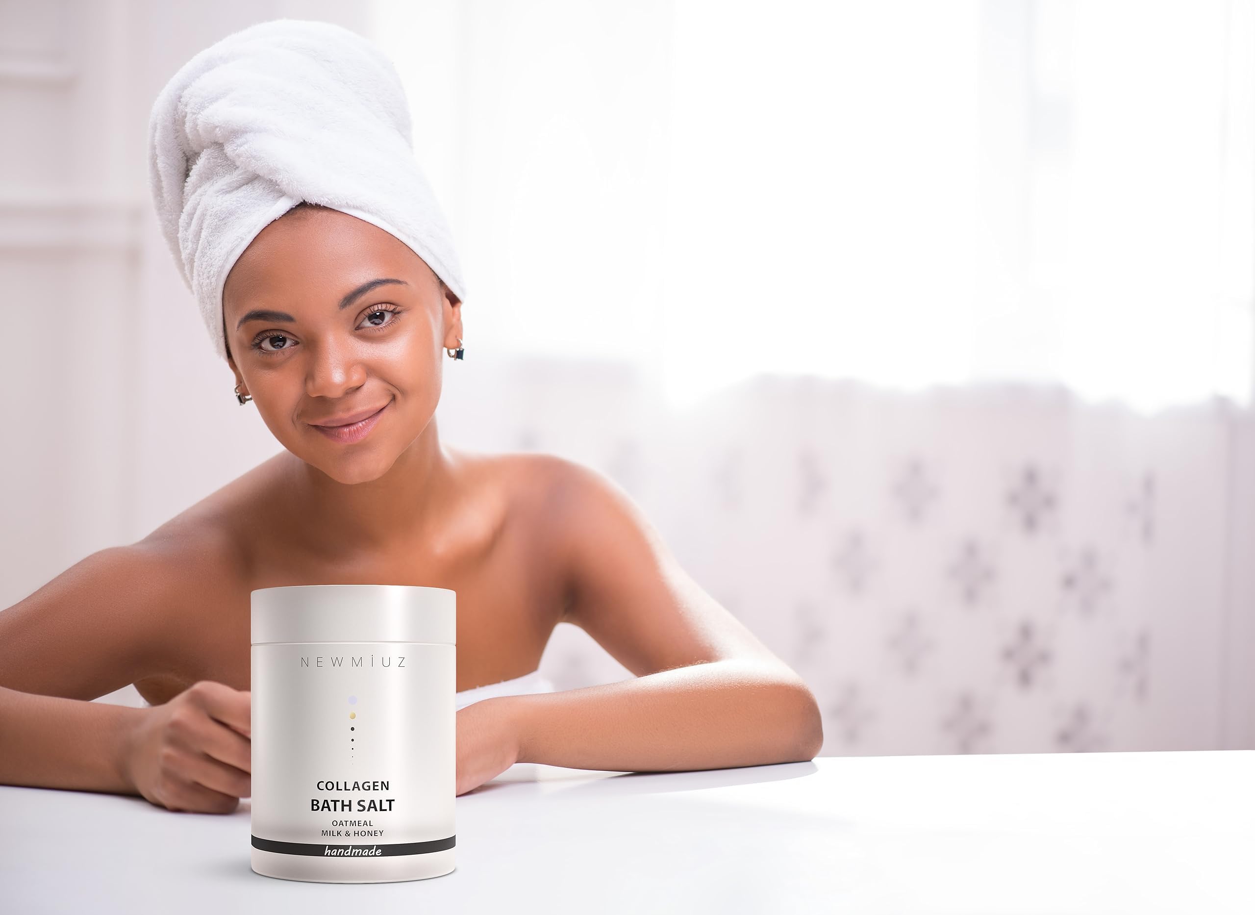 Collagen Bath Salt Soak - Moisturize Soften Skin - Magnesium Epsom Salt - Luxury Spa Bubble Mother&