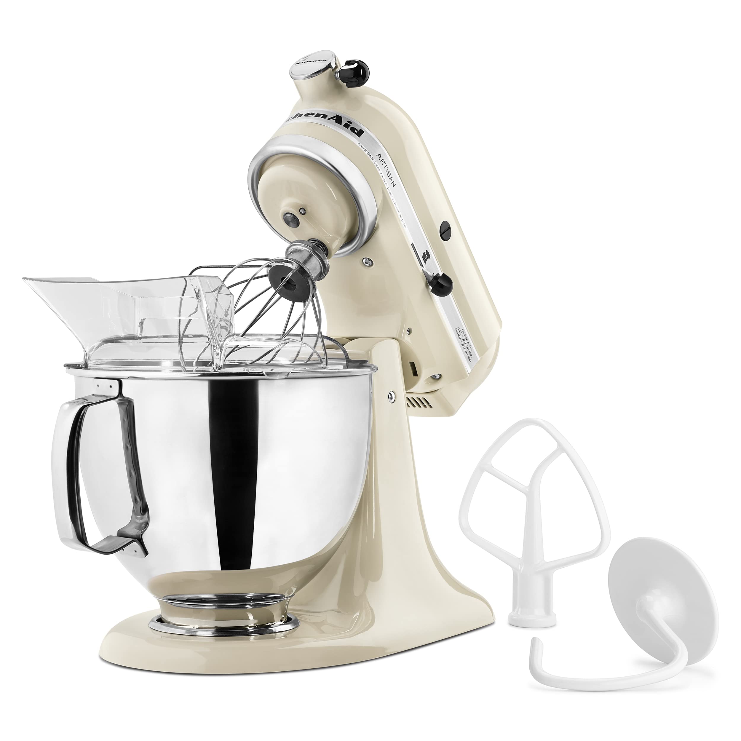 KitchenAid Artisan Series 5-Quart Tilt-Head Stand Mixer, Almond Cream, KSM150PSAC