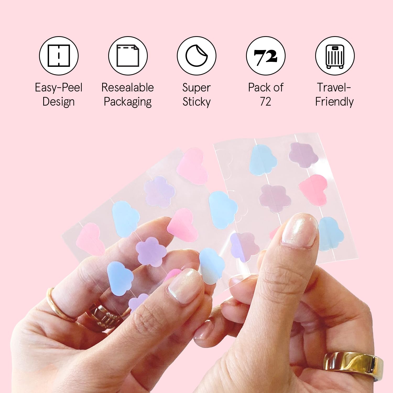 grace & stella Pimple Patches For Face (Round, 36 Count) - Hydrocolloid Acne Patches for Face - Dermatologist Tested, Vegan, Cruelty-Free