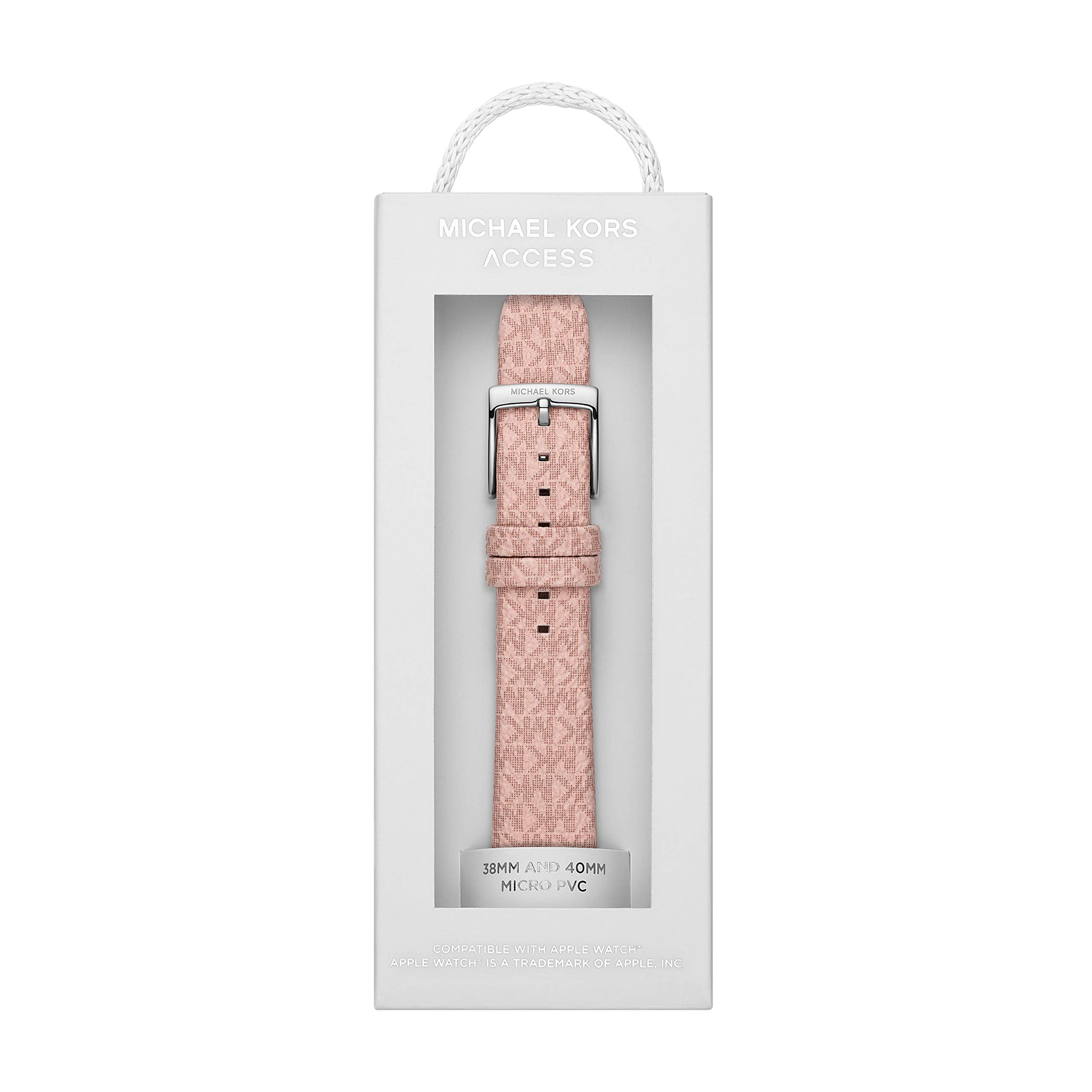 Michael Kors Band for Apple Watch; Silicone or Leather Smart Watch Bands for Women; Compatible with Apple Watch 38mm, 40mm, 41mm