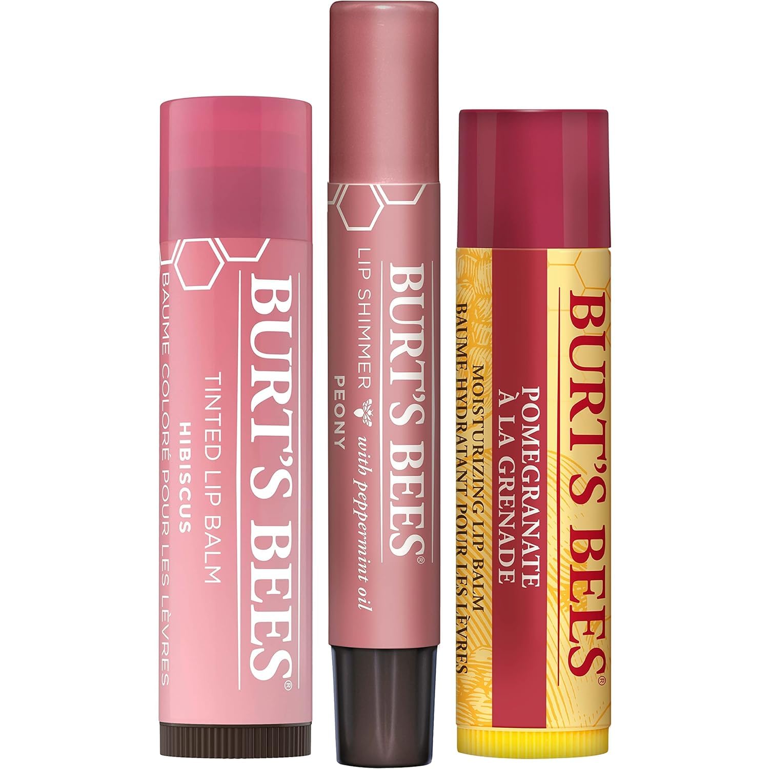 Burt’s Bees Christmas Gifts, 4 Lip Balm Stocking Stuffers Products, Beeswax Bounty Classic Set - Original Beeswax Moisturizing Lip Balm (4-Pack)