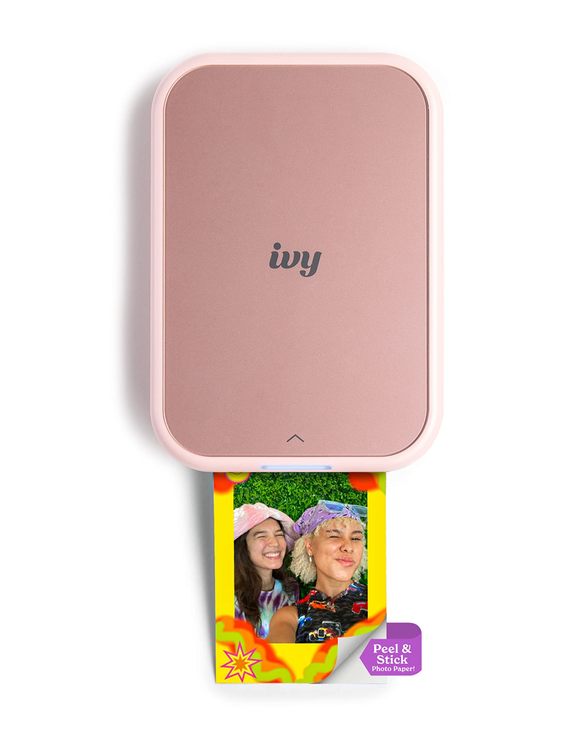 Canon Ivy 2 Mini Photo Printer, Print from Compatible iOS & Android Devices, Sticky-Back Prints, Pure White