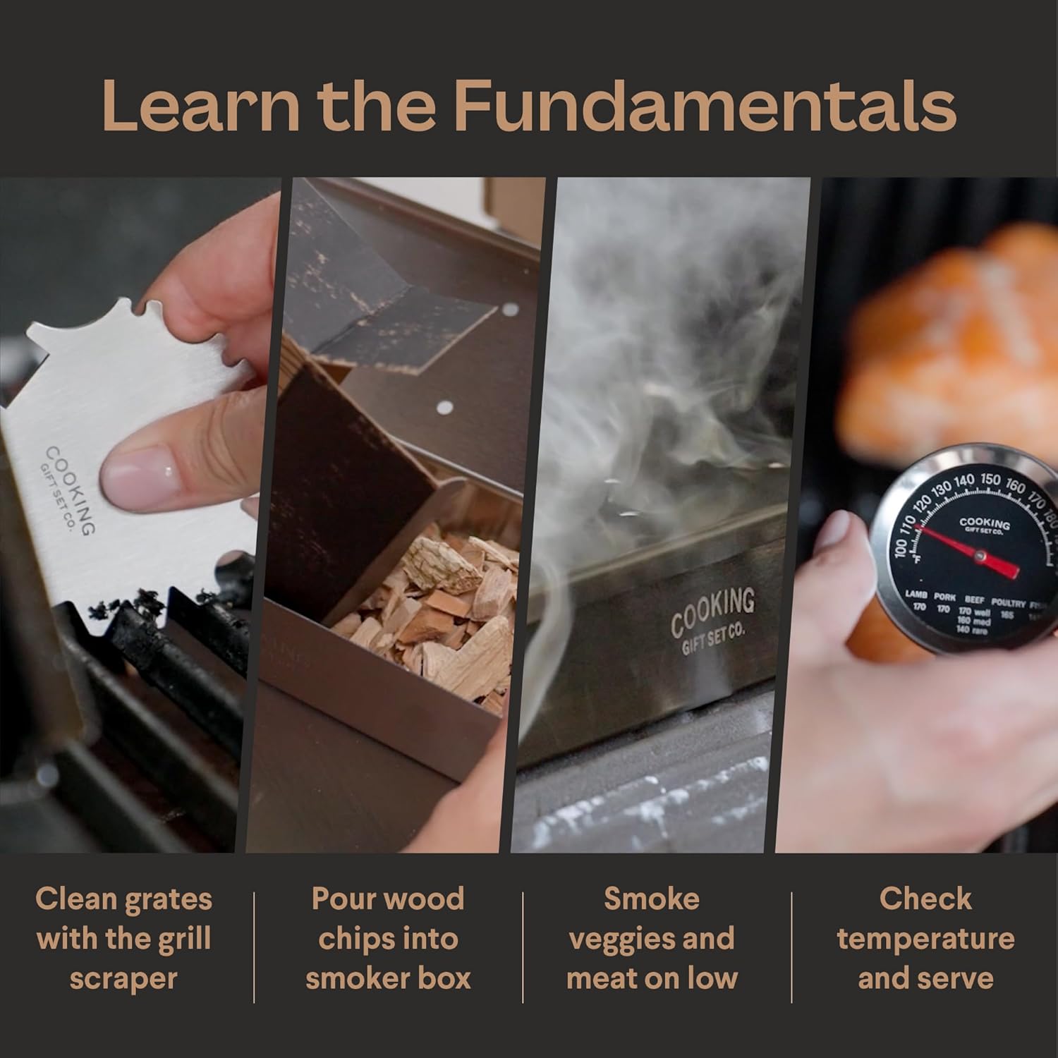 Whiskey Cocktails and Wood Smoked BBQ Grill Kit