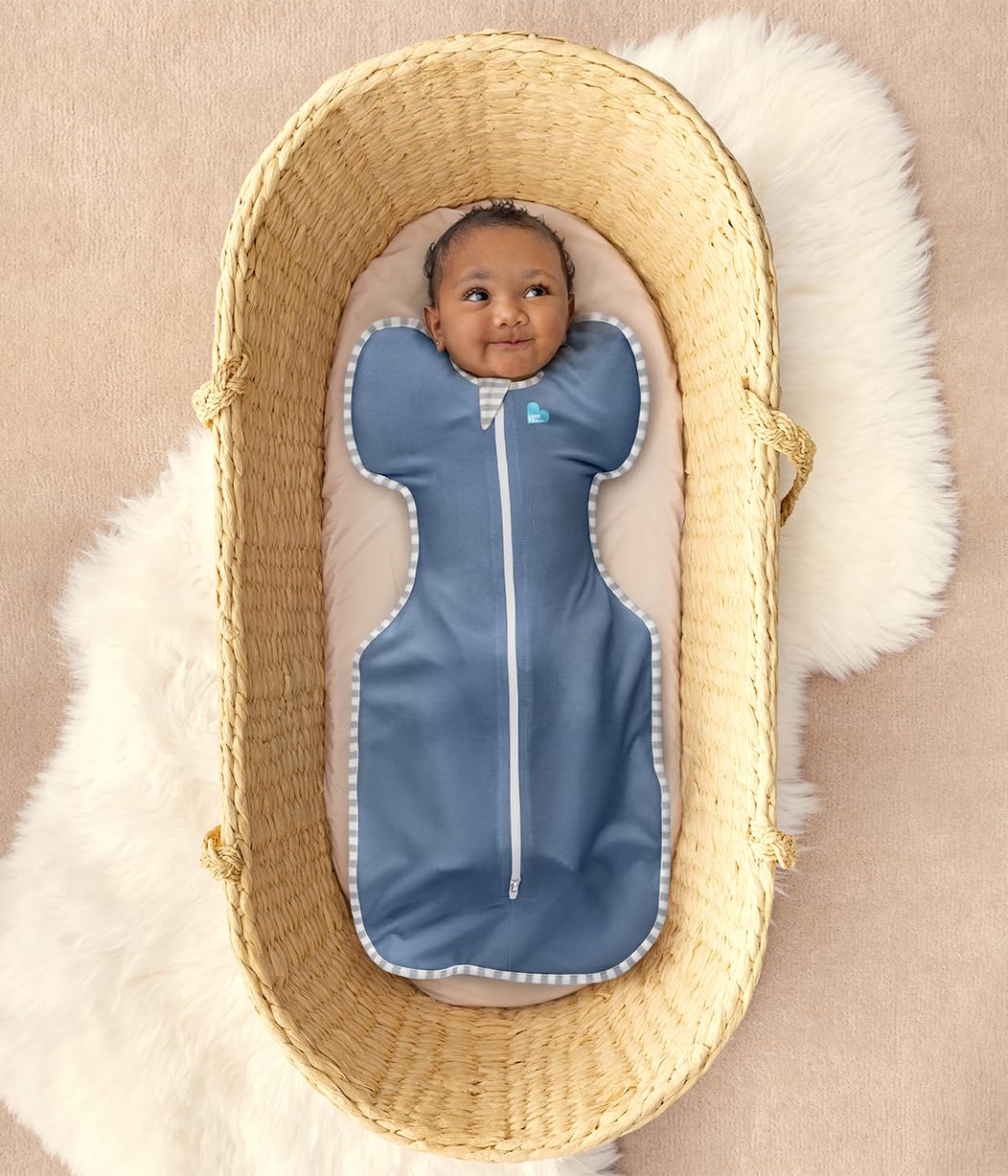 Love to Dream Swaddle UP, Baby Sleep Sack, Self-Soothing Swaddles for Newborns, Improves Sleep, Snug Fit Helps Calm Startle Reflex, New Born Essentials for Baby, 5-8.5 lbs, Sand Dollar