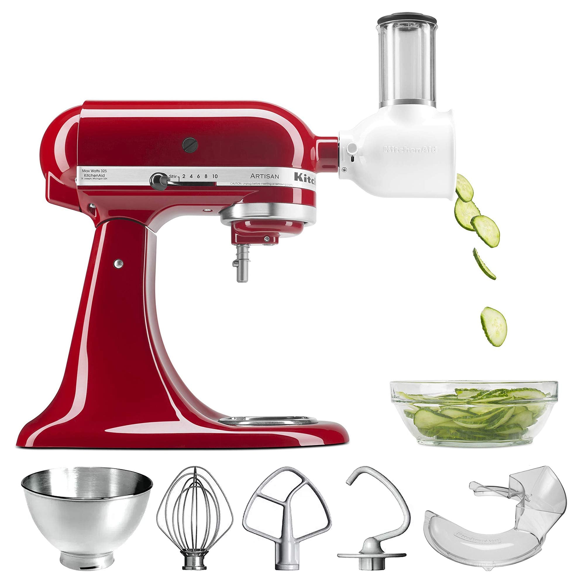 KitchenAid Artisan Series 5-Quart Tilt-Head Stand Mixer, Almond Cream, KSM150PSAC