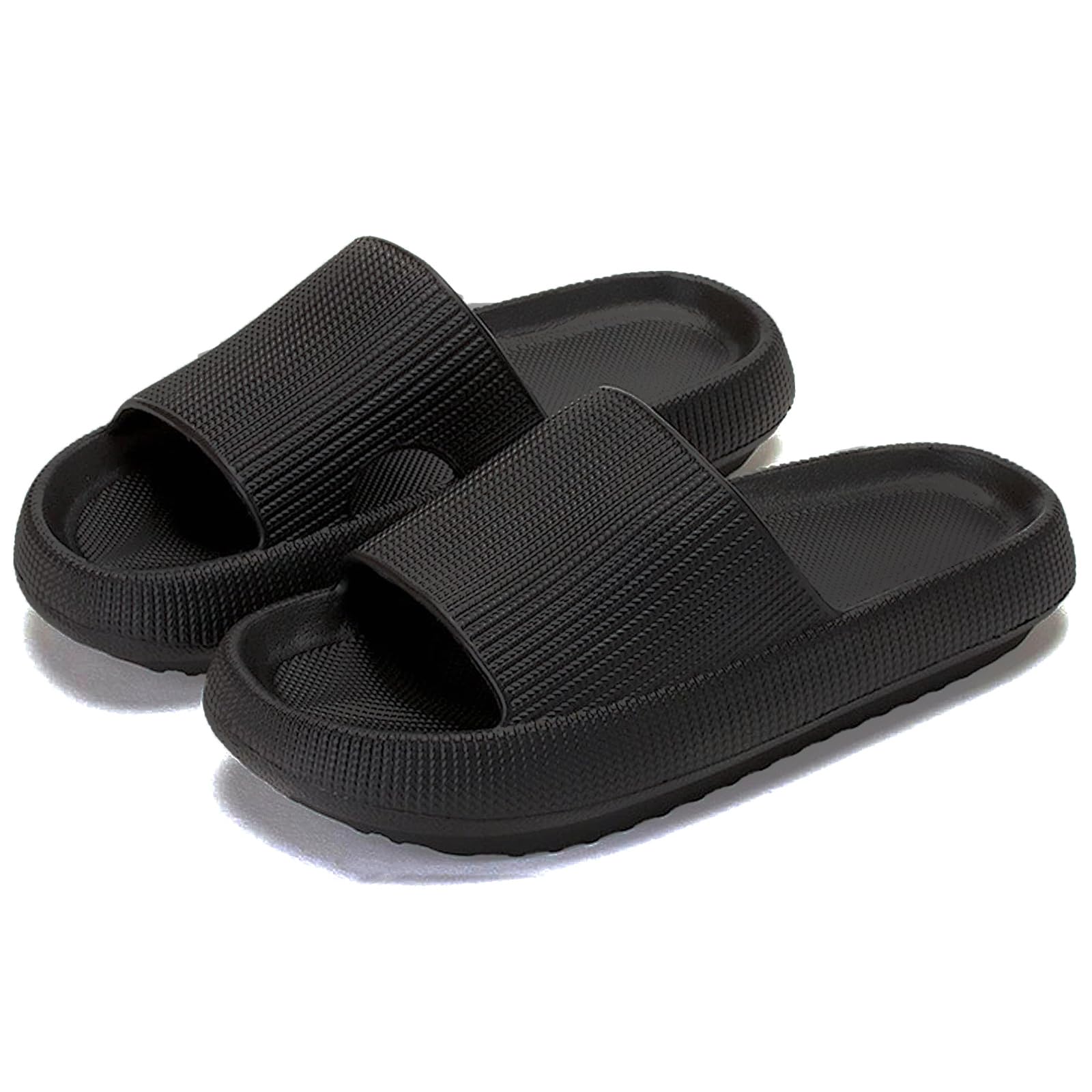 rosyclo Cloud Slippers for Women and Men, Pillow House Slippers Shower Shoes Indoor Slides Bathroom Sandals, Ultimate Comfort, Lightweight, Thick Sole, Non-Slip, Easy to Clean