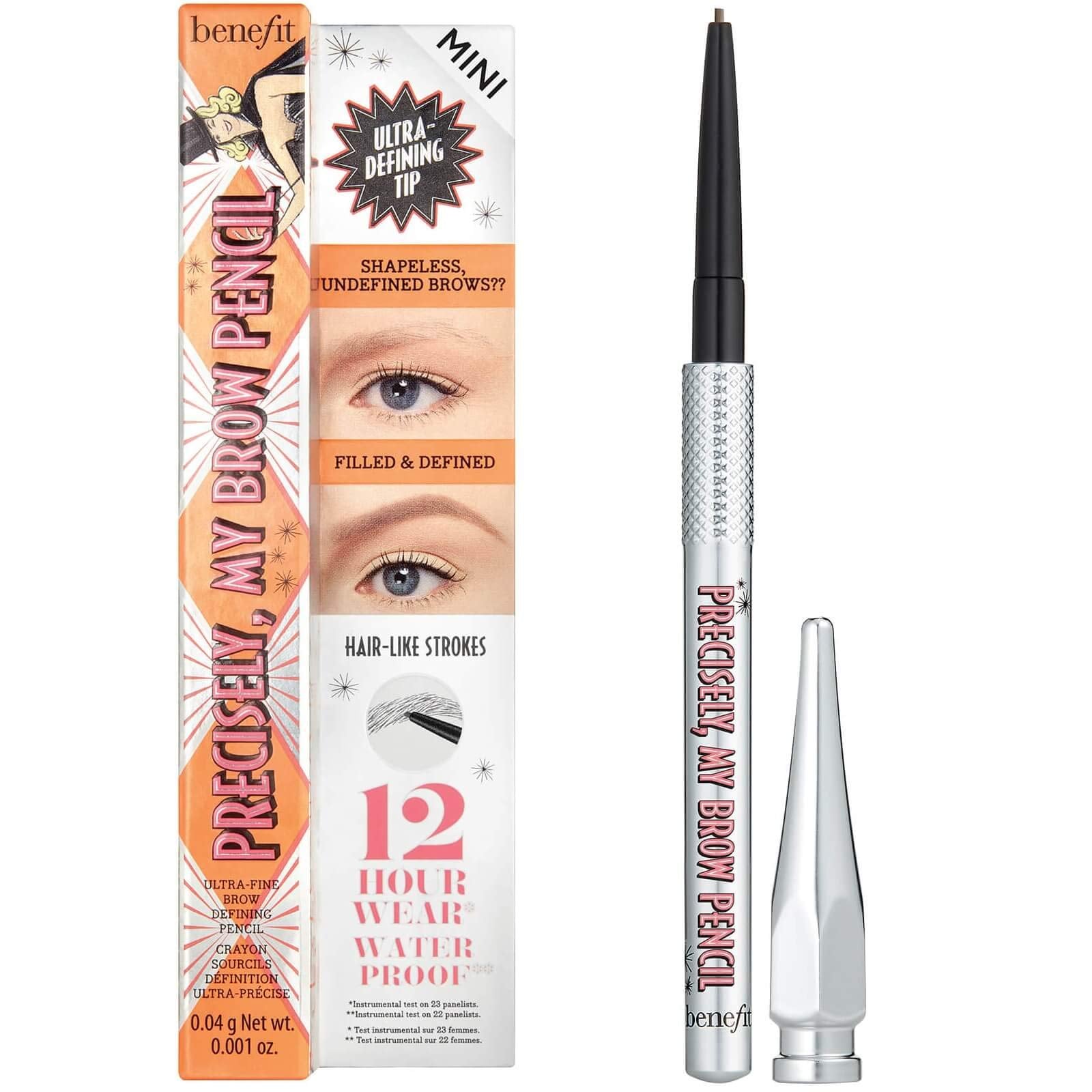 Benefit Precisely My Brow Pencil Ultra Fine Brow Defining, No. 4, Medium, 0.002 Ounce