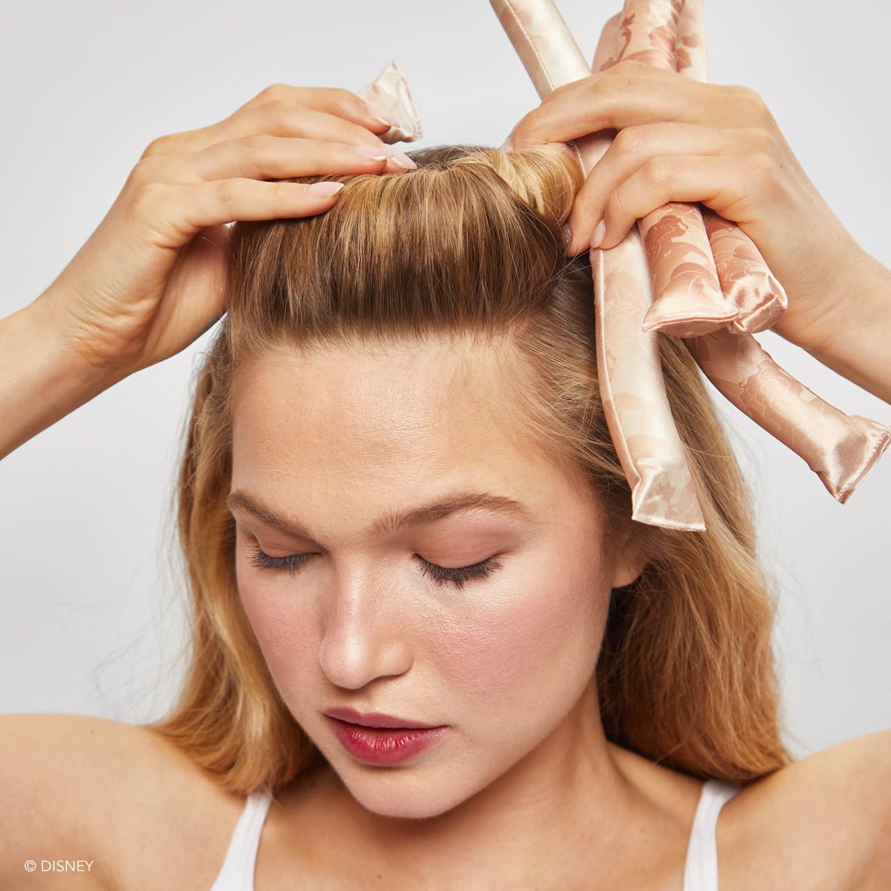 Kitsch Satin Heatless Curling Rod- XL Heatless Hair Curler w/Reliable Snap - Heatless Curls Overnight - Soft Hair Rollers to Sleep In - No Heat Curls Overnight Curlers for Short Hair - 4pcs -Rosewood