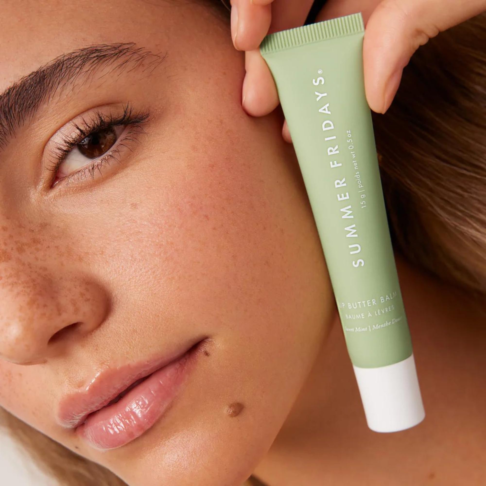 Summer Fridays Lip Butter Balm - Conditioning Lip Mask and Lip Balm for Instant Moisture, Shine and Hydration - Sheer-Tinted, Soothing Lip Care - Vanilla Beige (.5 Oz)