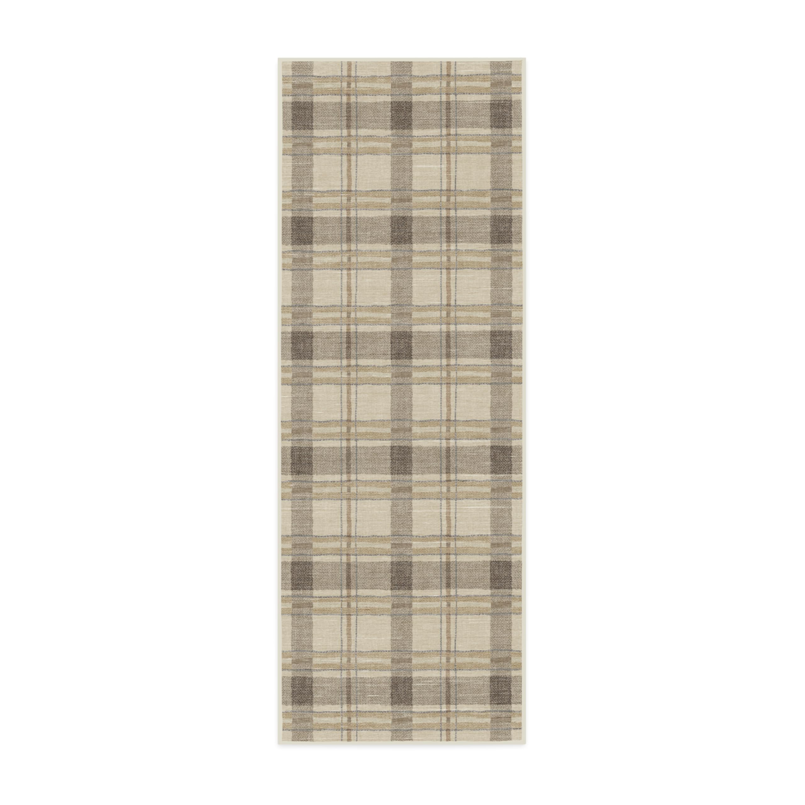 RUGGABLE Winter Plaid Washable Rug - Perfect Holiday Area Rug for Living Room Bedroom Kitchen - Pet & Child Friendly - Stain & Water Resistant - Dress Stewart Tartan Plaid 3&