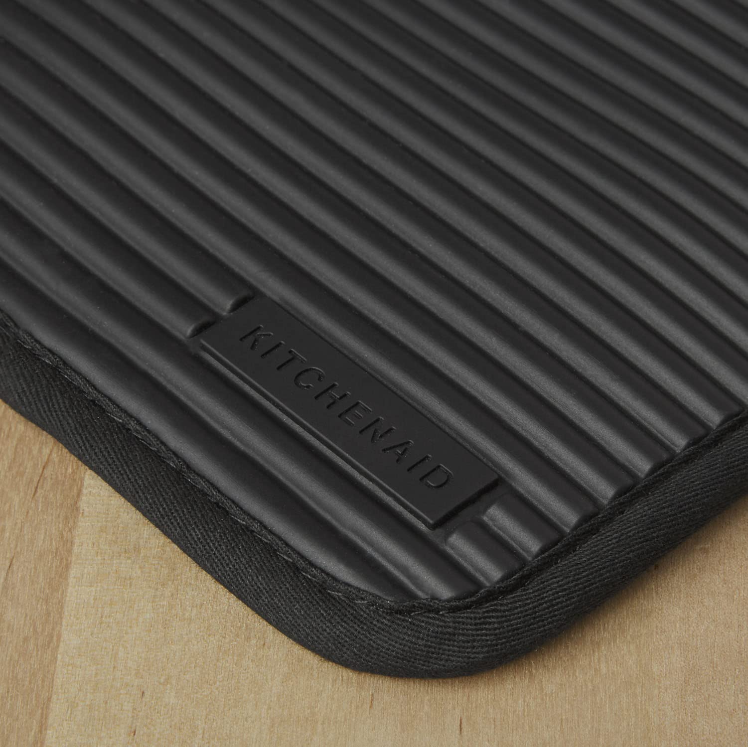 KitchenAid Ribbed Soft Silicone Water Resistant Pot Holder Set, Milkshake , 2 Piece Set, 7"x9"