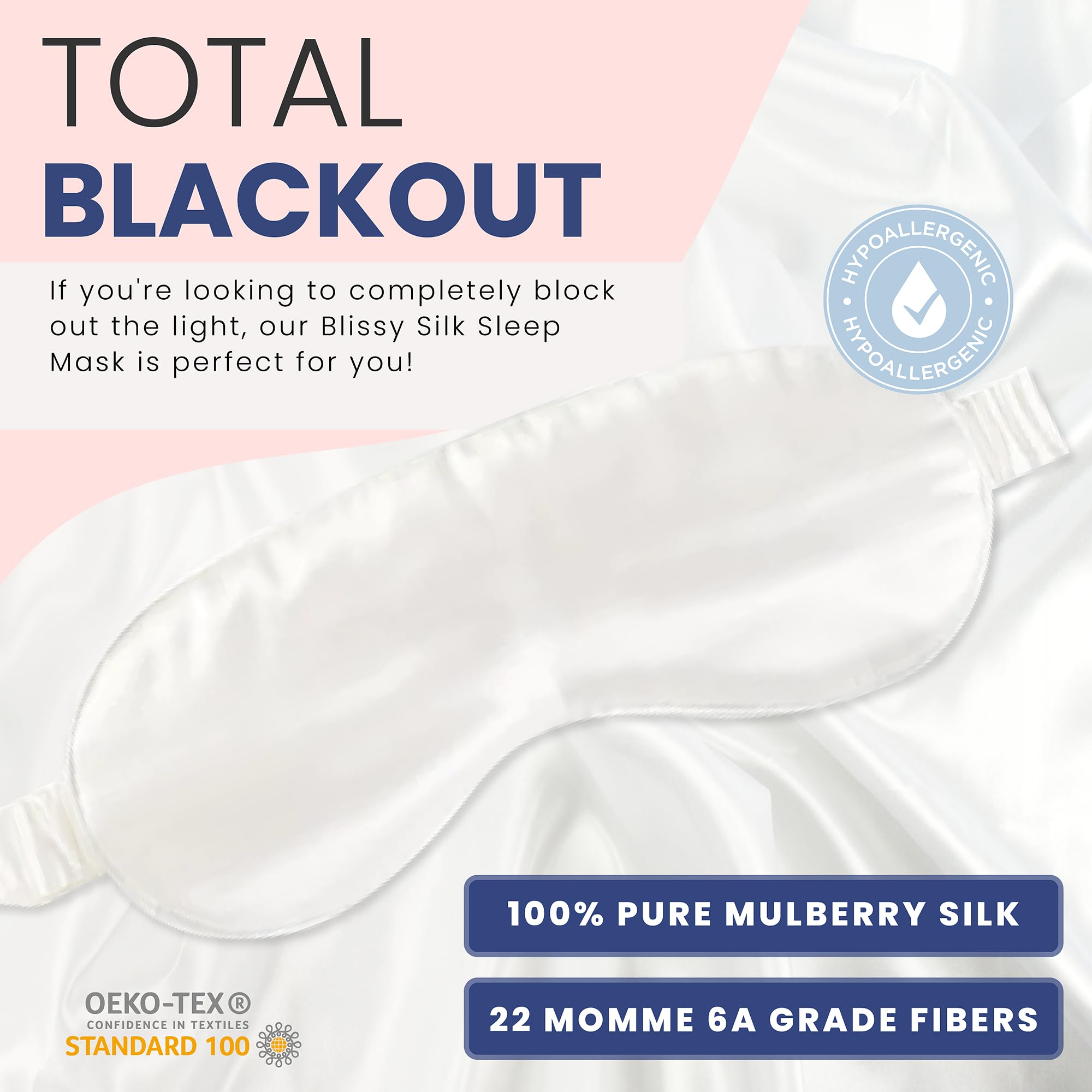 Blissy Silk Sleep Mask - Silk Eye Sleeping Mask for Women & Men for Total Blackout - 100% Pure Mulberry Silk, 22 Momme 6a Fibers - Blindfold Silk Sleep Mask Side Sleeper Eye Cover (Plum)