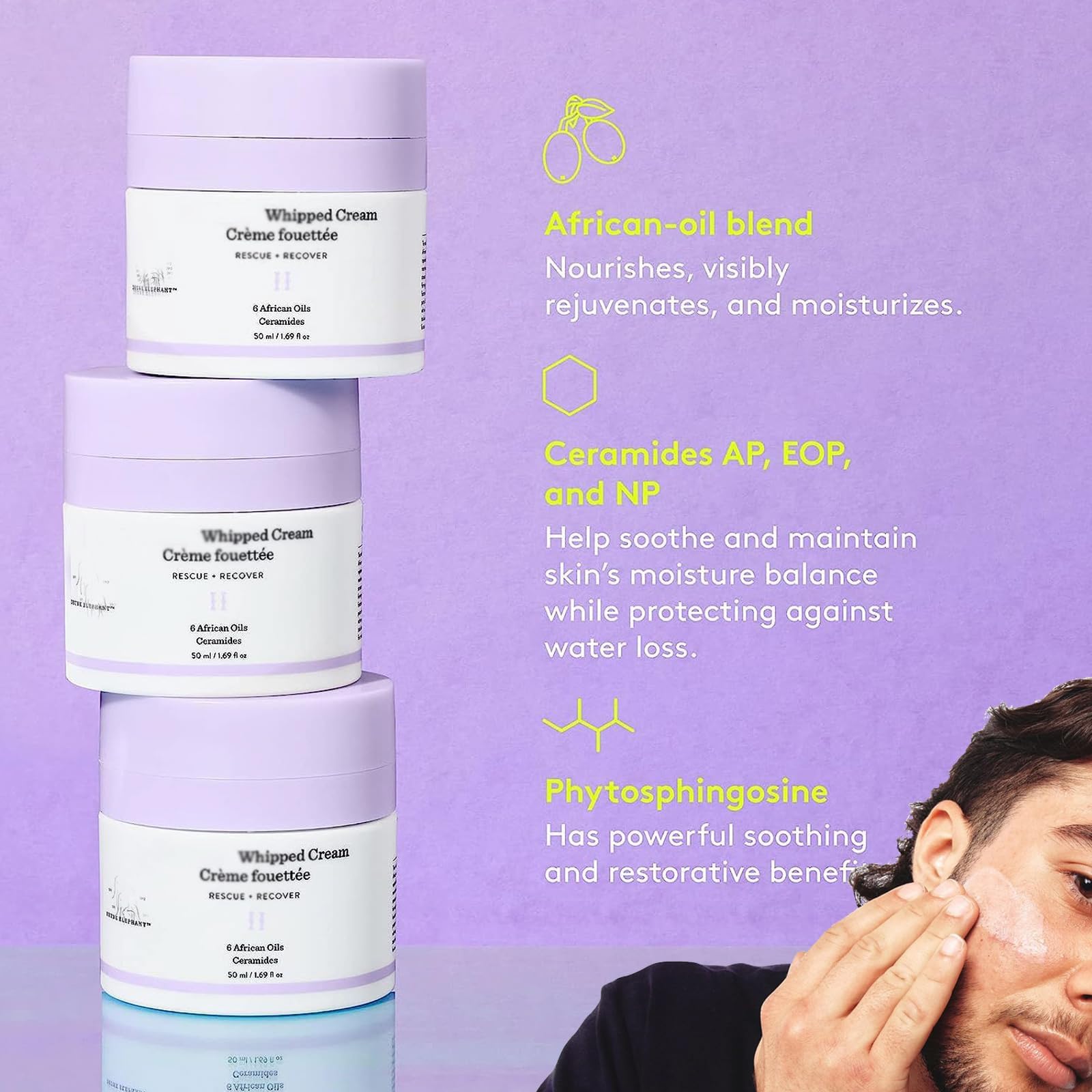 Elephant Bubble Retro Whipped Cream, 50ml Elephant Bubble Whipped Cream, Replenishing Moisturizer for Skin (A-1PCS)