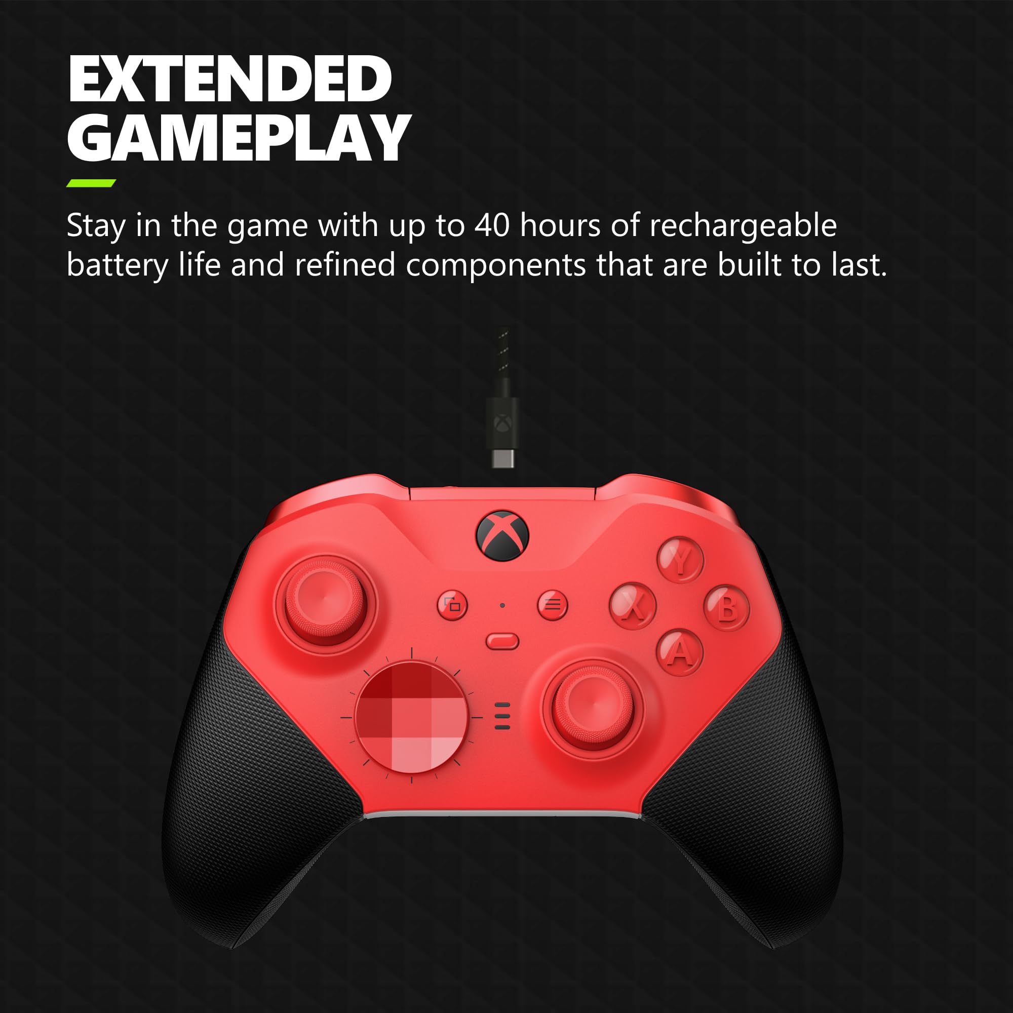 Xbox Elite Wireless Gaming Controller Series 2 – Black – Xbox Series X|S, Xbox One, Windows PC, Android, and iOS - Elite Series 2 Black Edition