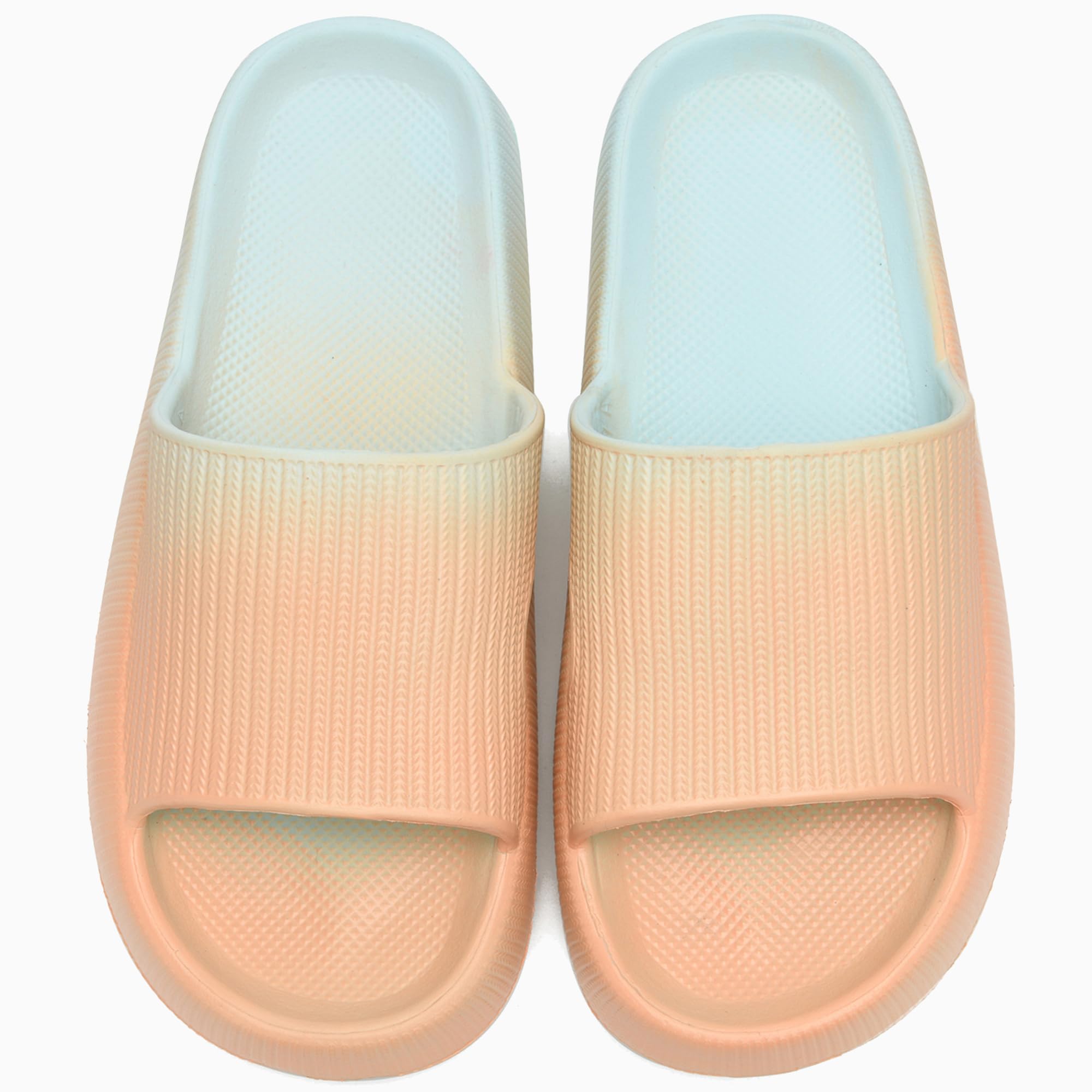 rosyclo Cloud Slippers for Women and Men, Pillow House Slippers Shower Shoes Indoor Slides Bathroom Sandals, Ultimate Comfort, Lightweight, Thick Sole, Non-Slip, Easy to Clean